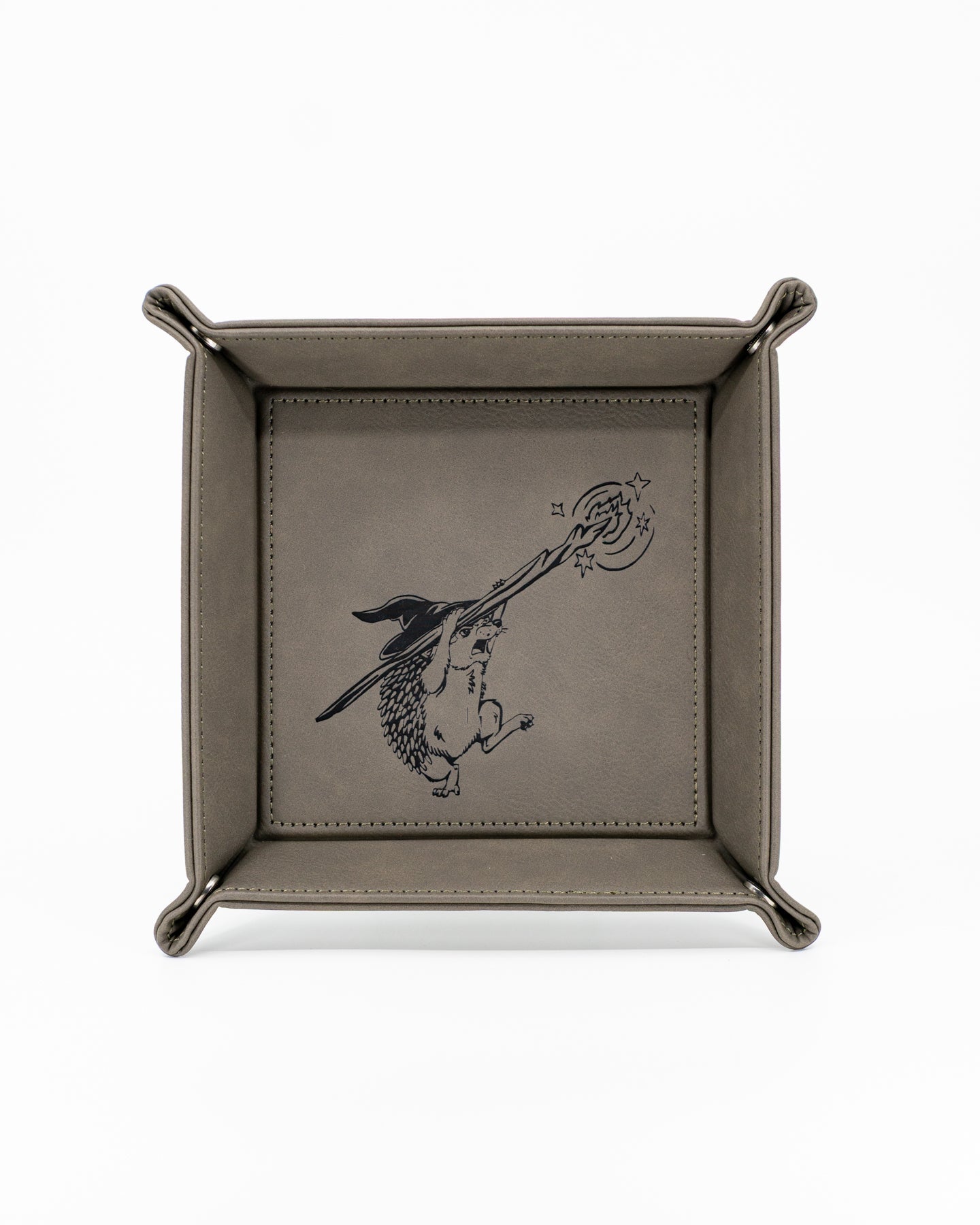 Foxwood Chronicles | Vegan Leather Dice Rolling Tray - Emberglow Gaming