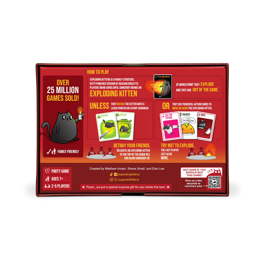 Exploding Kittens Original Edition A Card Game