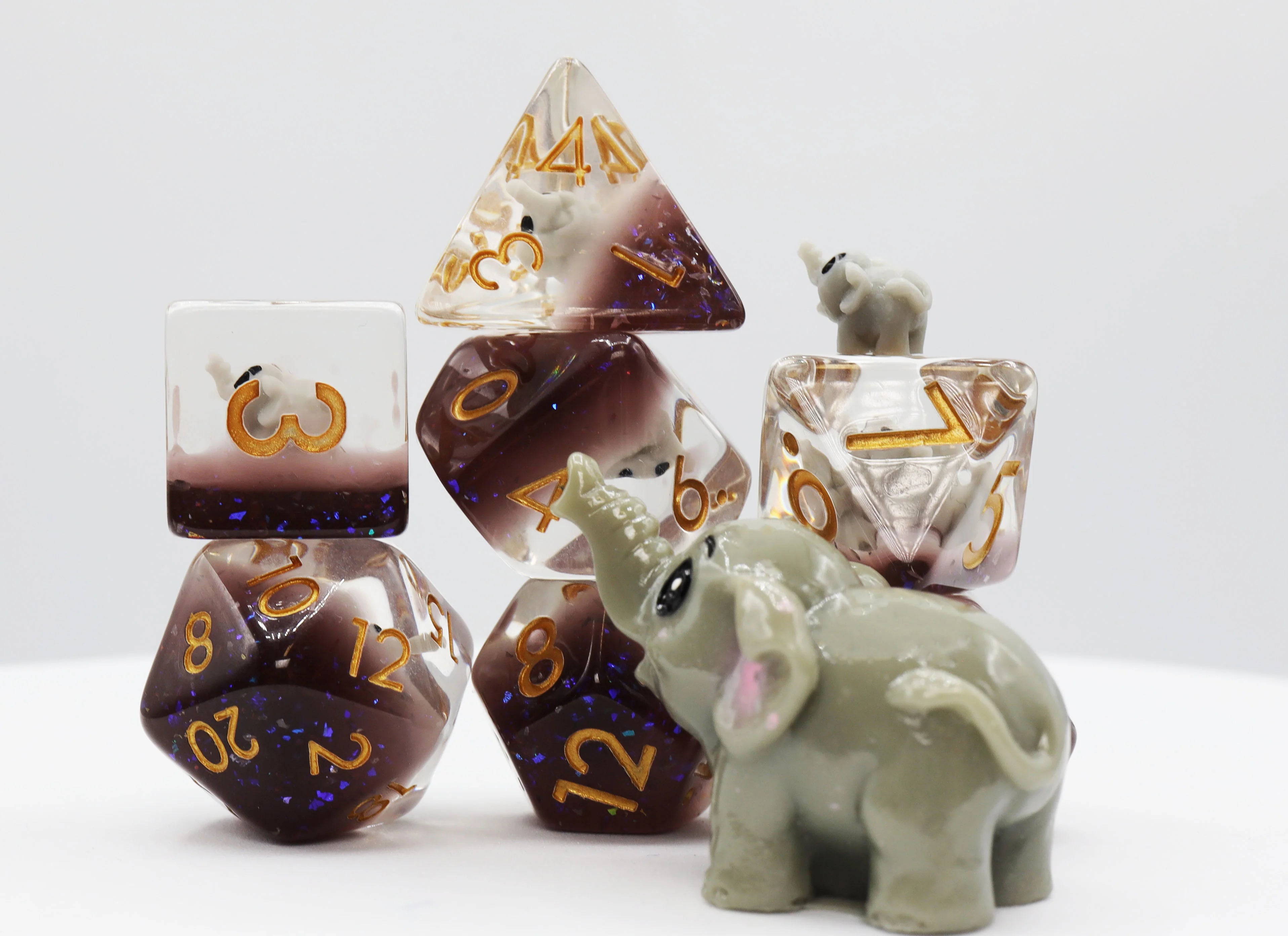 Elephant RPG Dice - 7 Set