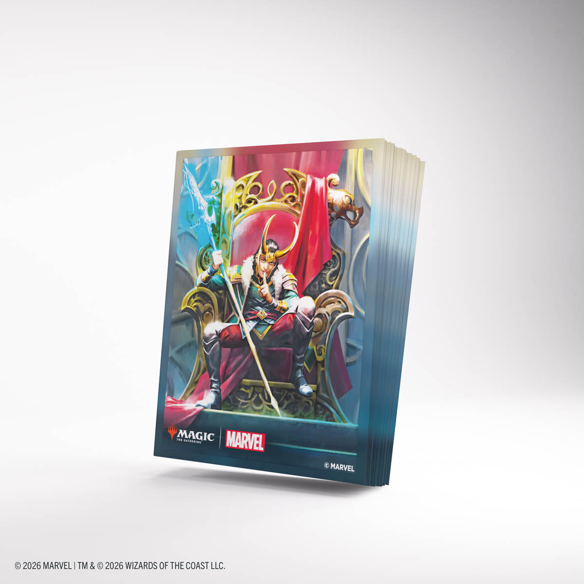 Gamegenic: Magic The Gathering: Msh Marvel Super Heroes: Premium Art Sleeves: Loki And Doctor Doom image 1