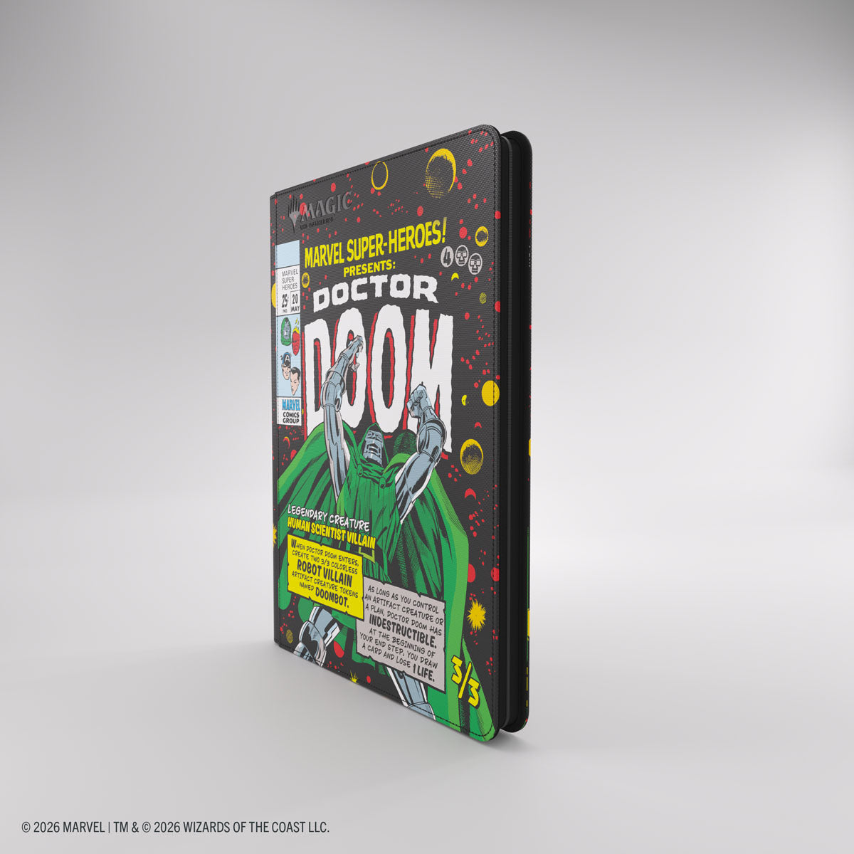 Gamegenic: Magic The Gathering: Msh Marvel Super Heroes: 18-Pocket Zip-Up Album: Doctor Doom And Spider-Man image 2