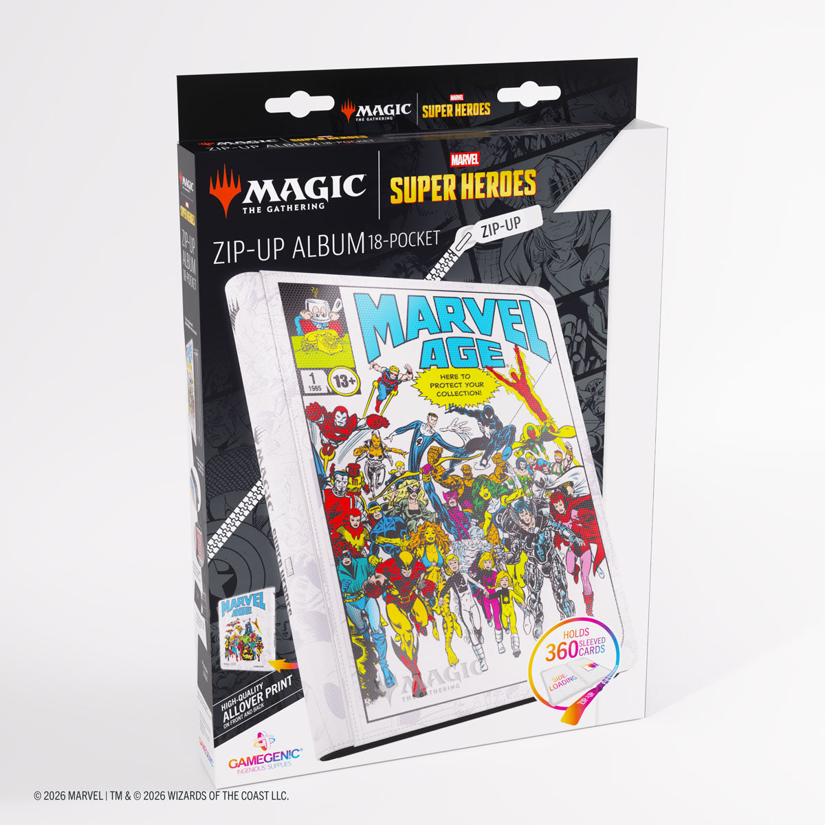 Gamegenic: Magic The Gathering: Msh Marvel Super Heroes: 18-Pocket Zip-Up Album: Marvel Age image 12