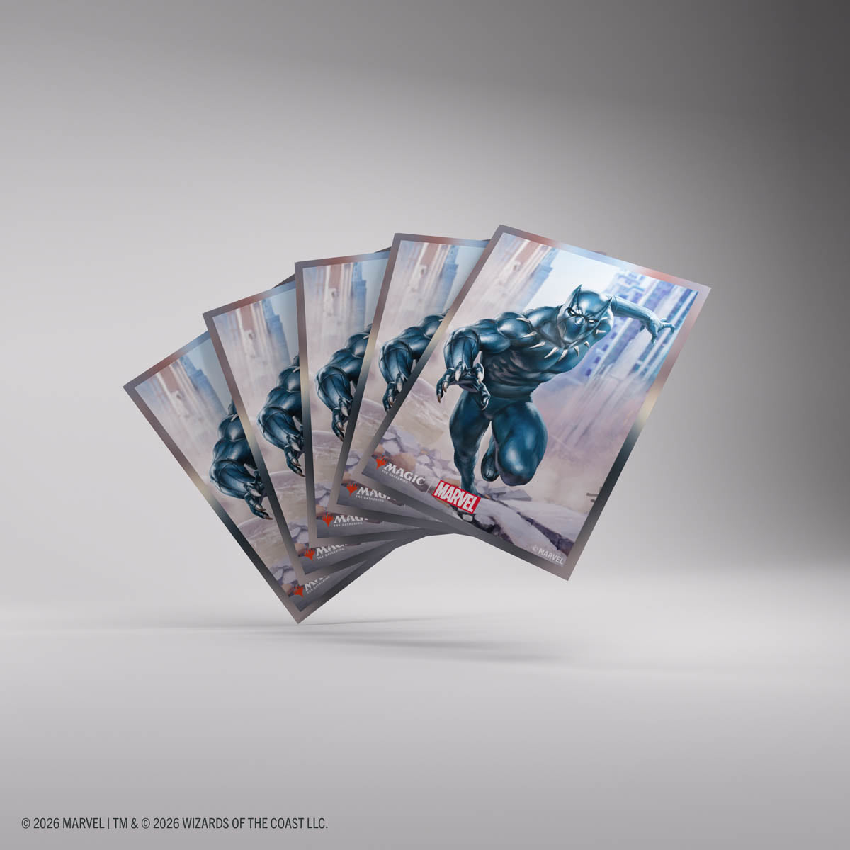 Gamegenic: Magic The Gathering: Msh Marvel Super Heroes: Premium Art Sleeves: Black Panther image 3