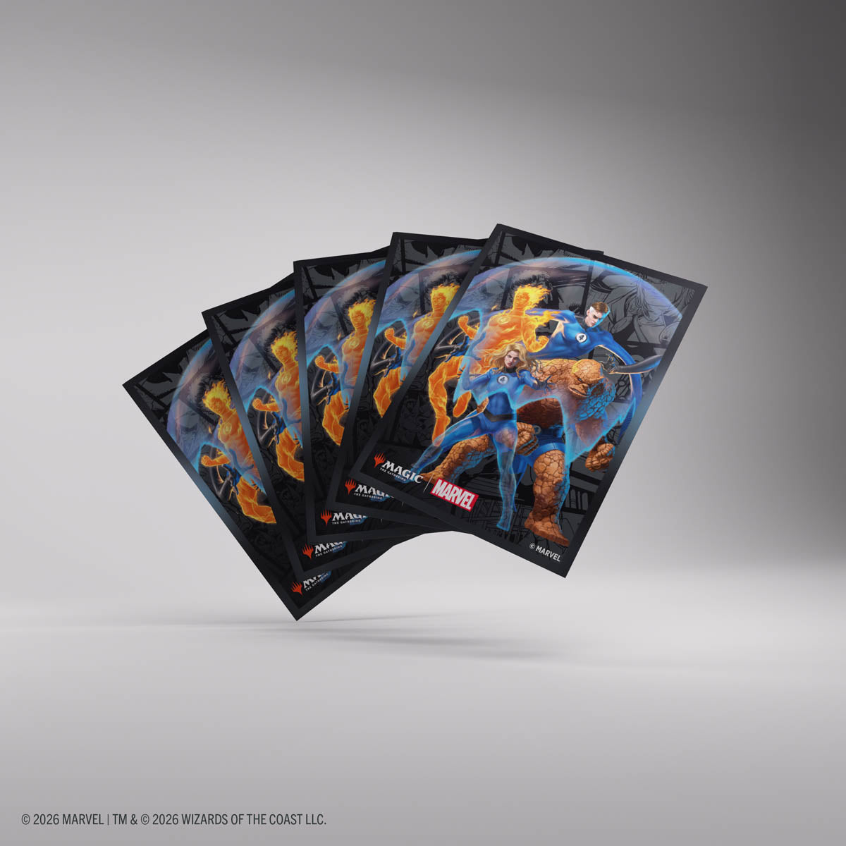 Gamegenic: Magic The Gathering: Msh Marvel Super Heroes: Premium Art Sleeves: The Fantastic Four image 3