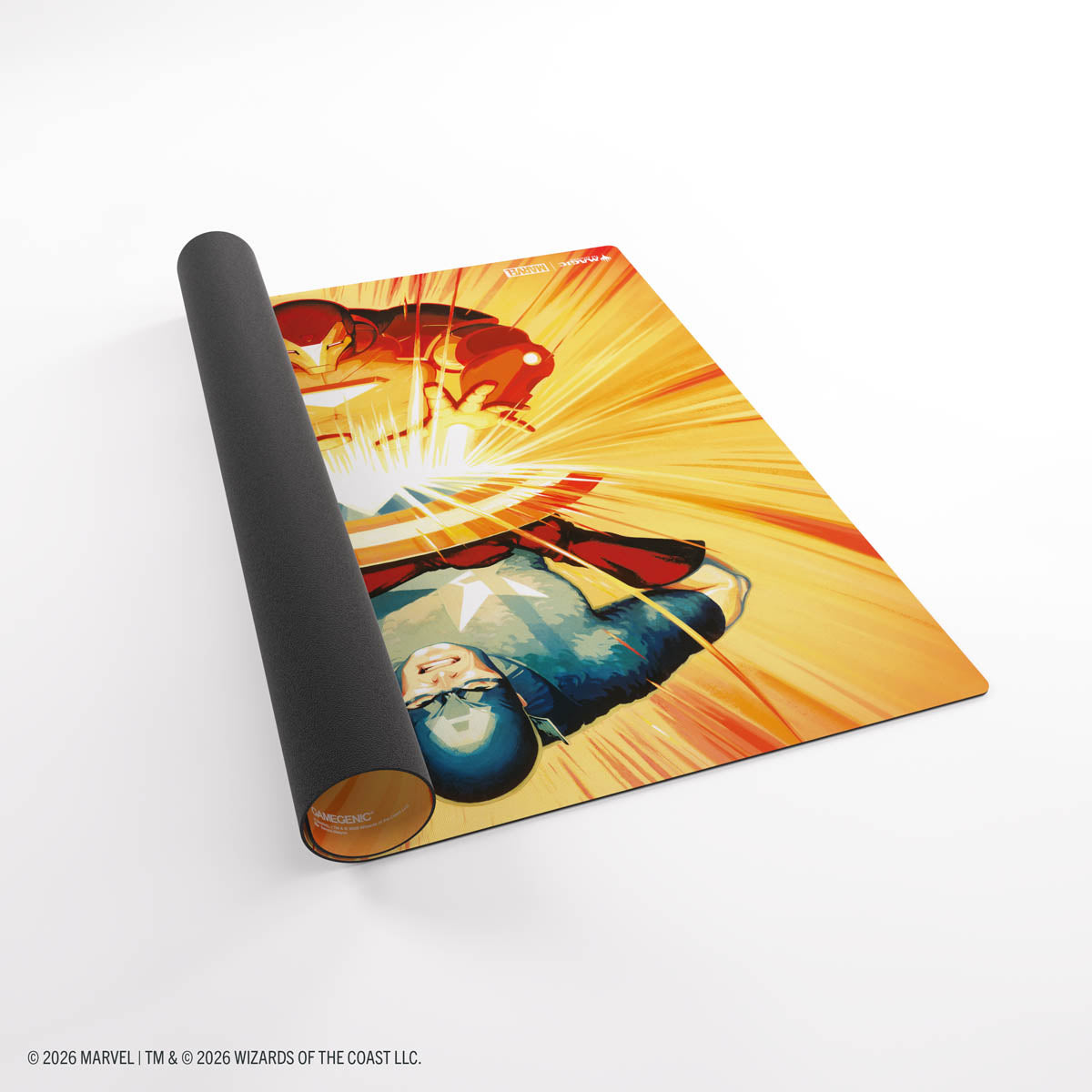 Gamegenic: Magic The Gathering: Msh Marvel Super Heroes: Prime 2-Player Playmat: Iron Man And Captain America image 3