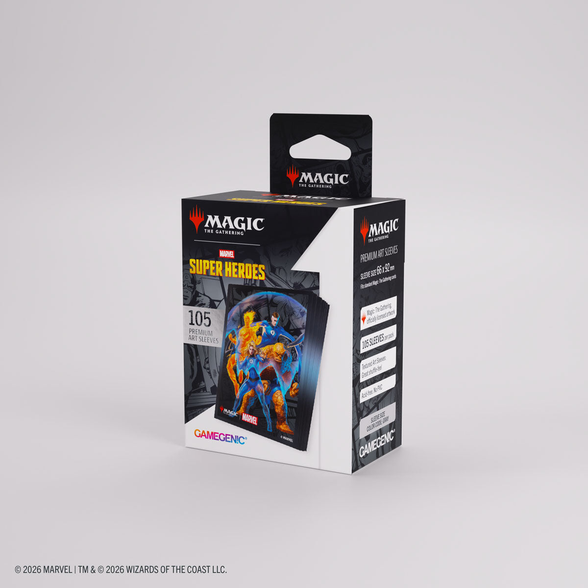 Gamegenic: Magic The Gathering: Msh Marvel Super Heroes: Premium Art Sleeves: The Fantastic Four image 5