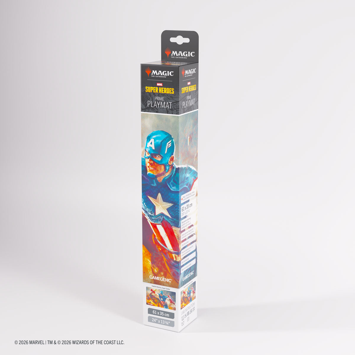 Gamegenic: Magic The Gathering: Msh Marvel Super Heroes: Prime Playmat: Captain America Super-Soldier image 9