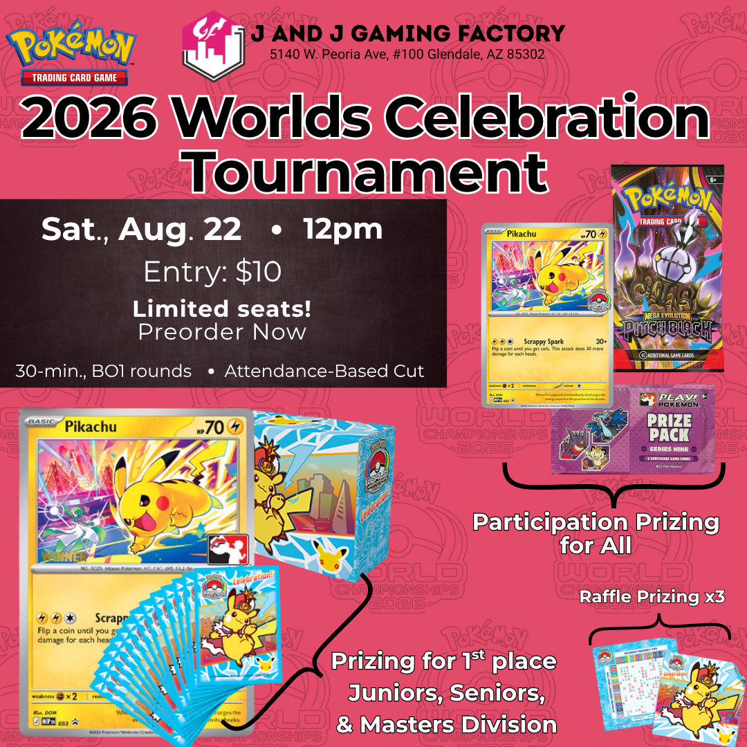 Ticket Entry: Pokémon 2026 Worlds Celebration Tournament