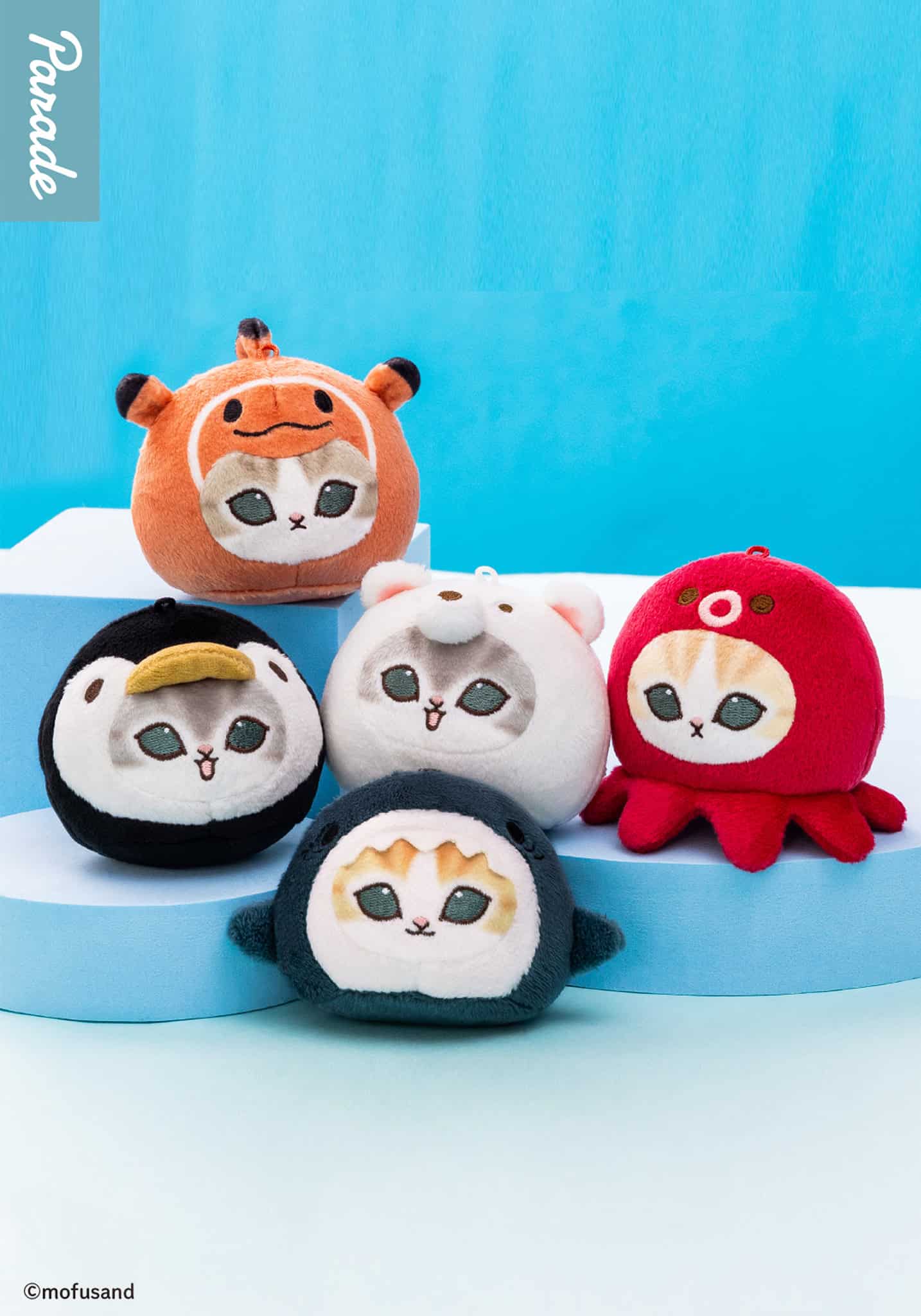 mofusand Marine Life Meow Face Plush Blind Box