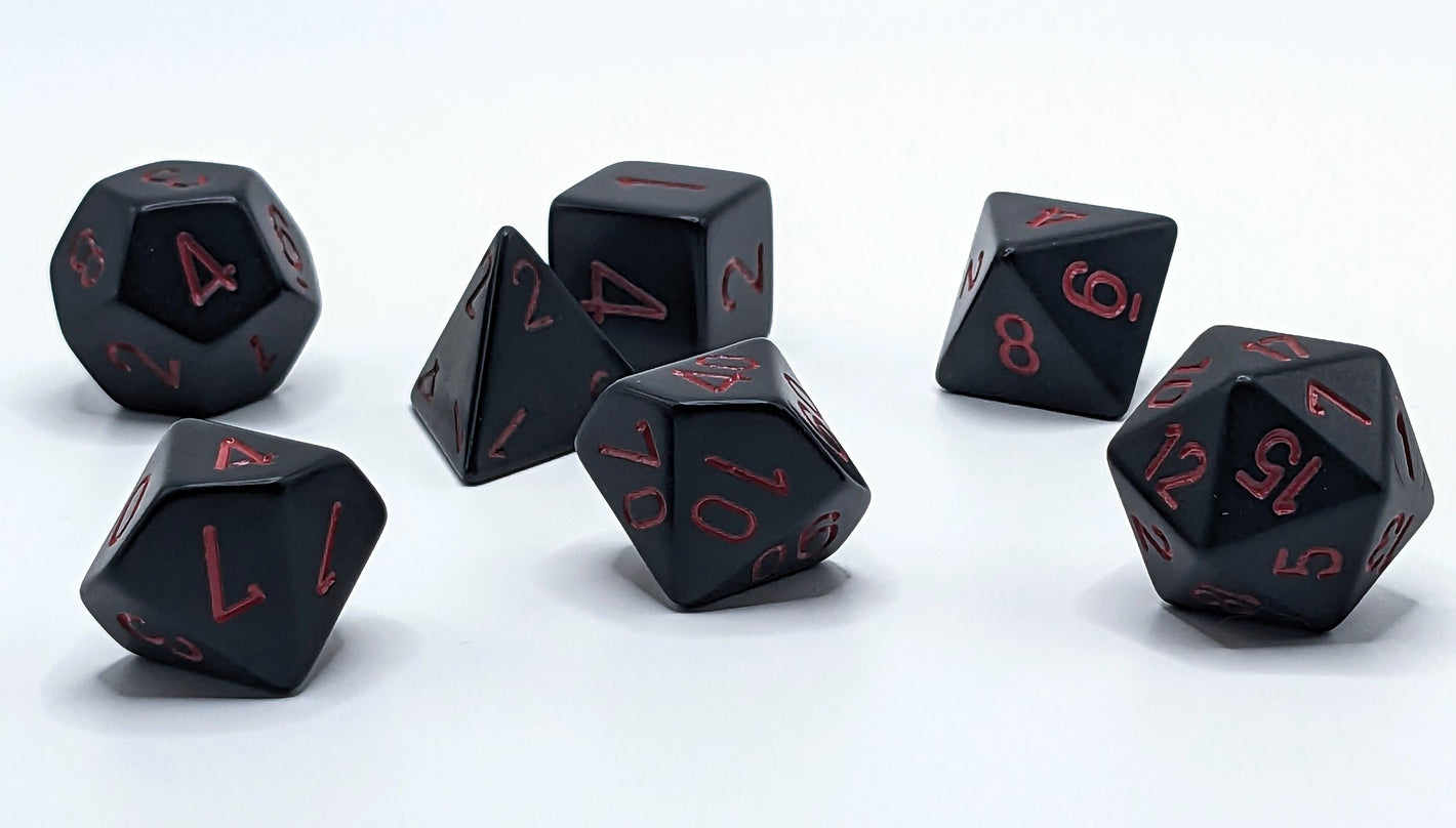 Dice: Chessex Opaque Black/Red