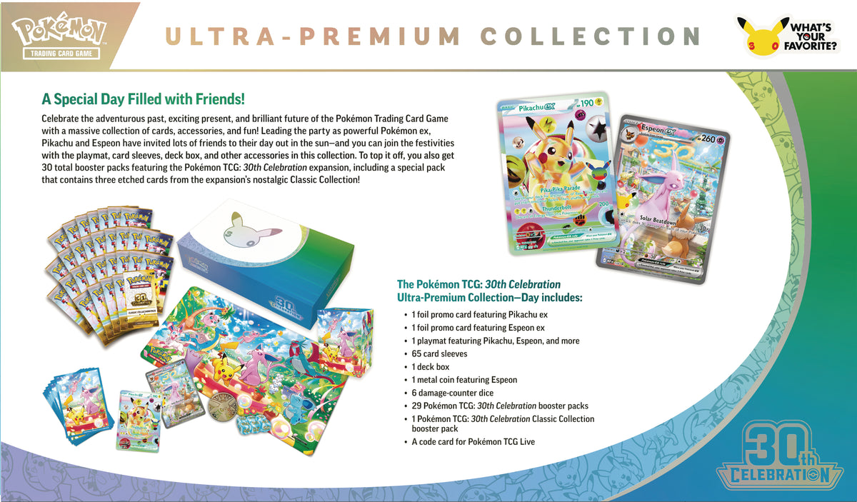 Pokemon TCG: 30TH Celebration Ultra Premium Collection - Day