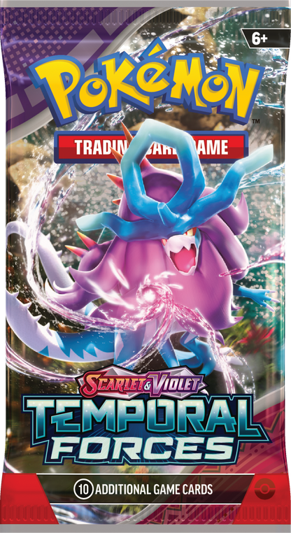 Pokemon: Temporal Forces Booster pack x6 (Live Stream Only)