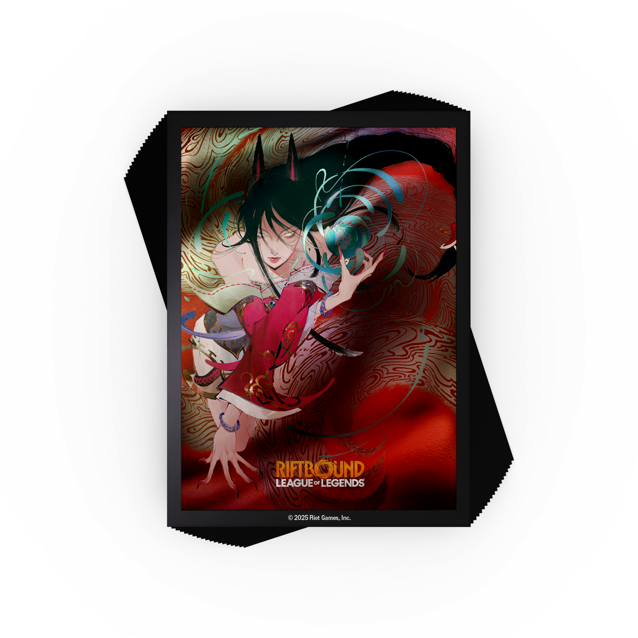 RIFTBOUND TCG: LEAGUE OF LEGENDS: SET 1 ORIGINS: AHRI ART SLEEVES (100CT)
