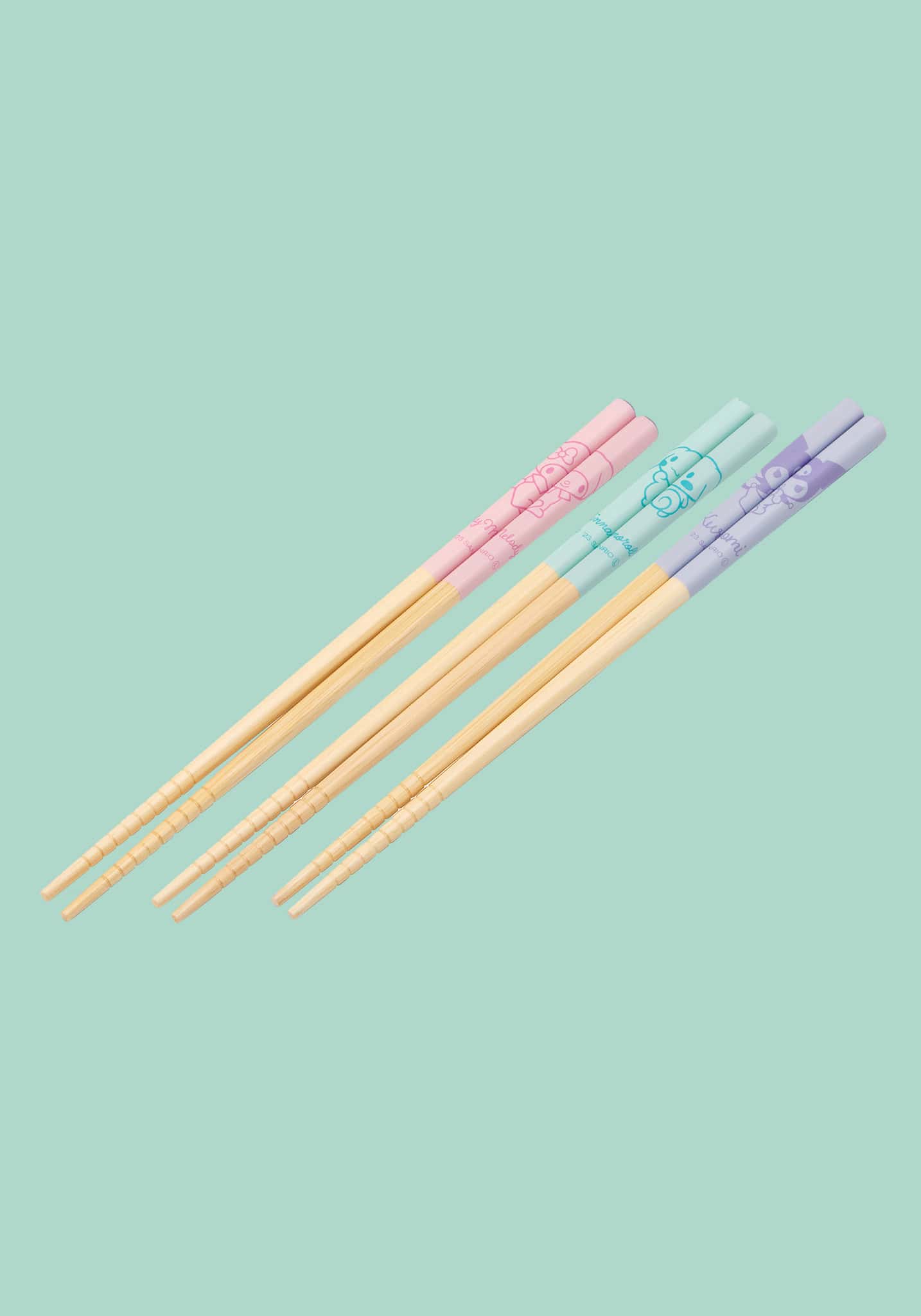 Bamboo Chopstick 3pcs Set (Sanrio Characters)