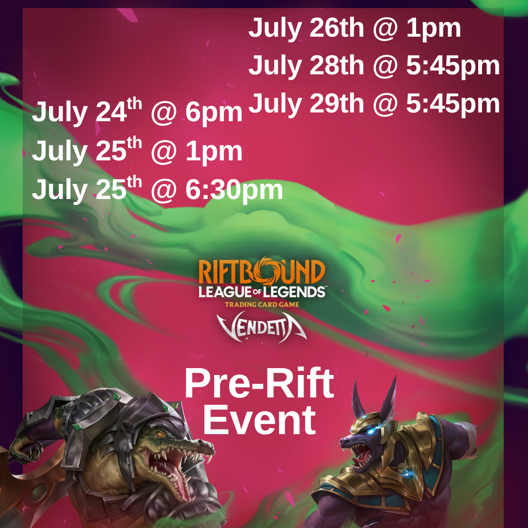 Riftbound TCG: Vendetta Pre-Rift Event