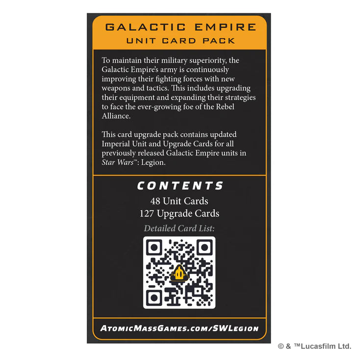 Star Wars: Legion - Galactic Empire Card Pack