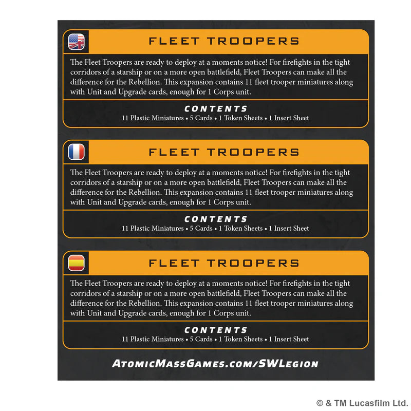 Star Wars: Legion: Fleet Troopers