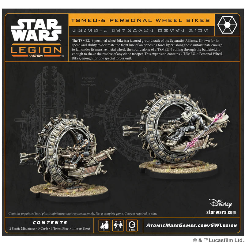 Star Wars Legion:  Tsmeu-6 Personal Wheel Bikes