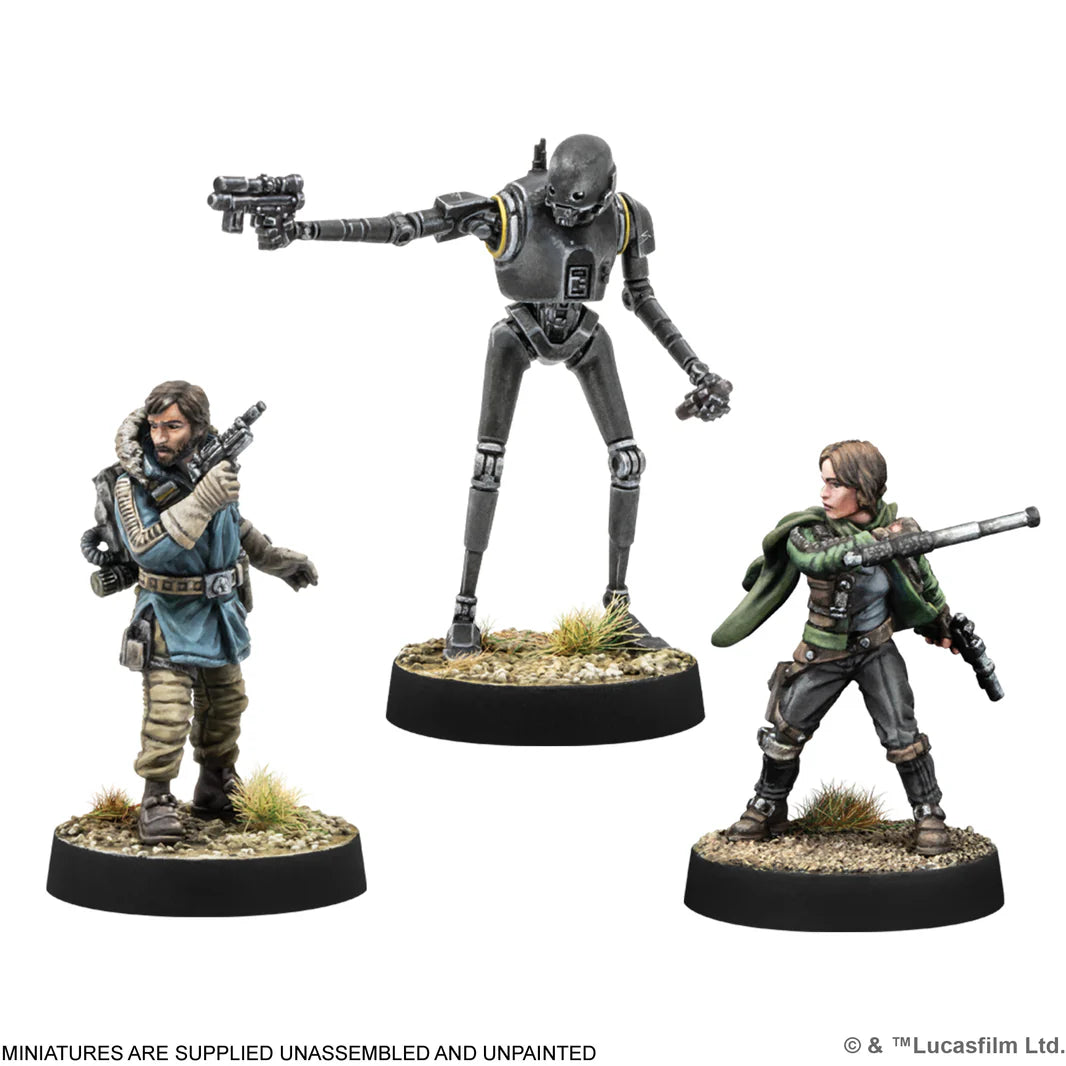 Star Wars Legion Cassian Andor, Jyn Erso & K-2S0