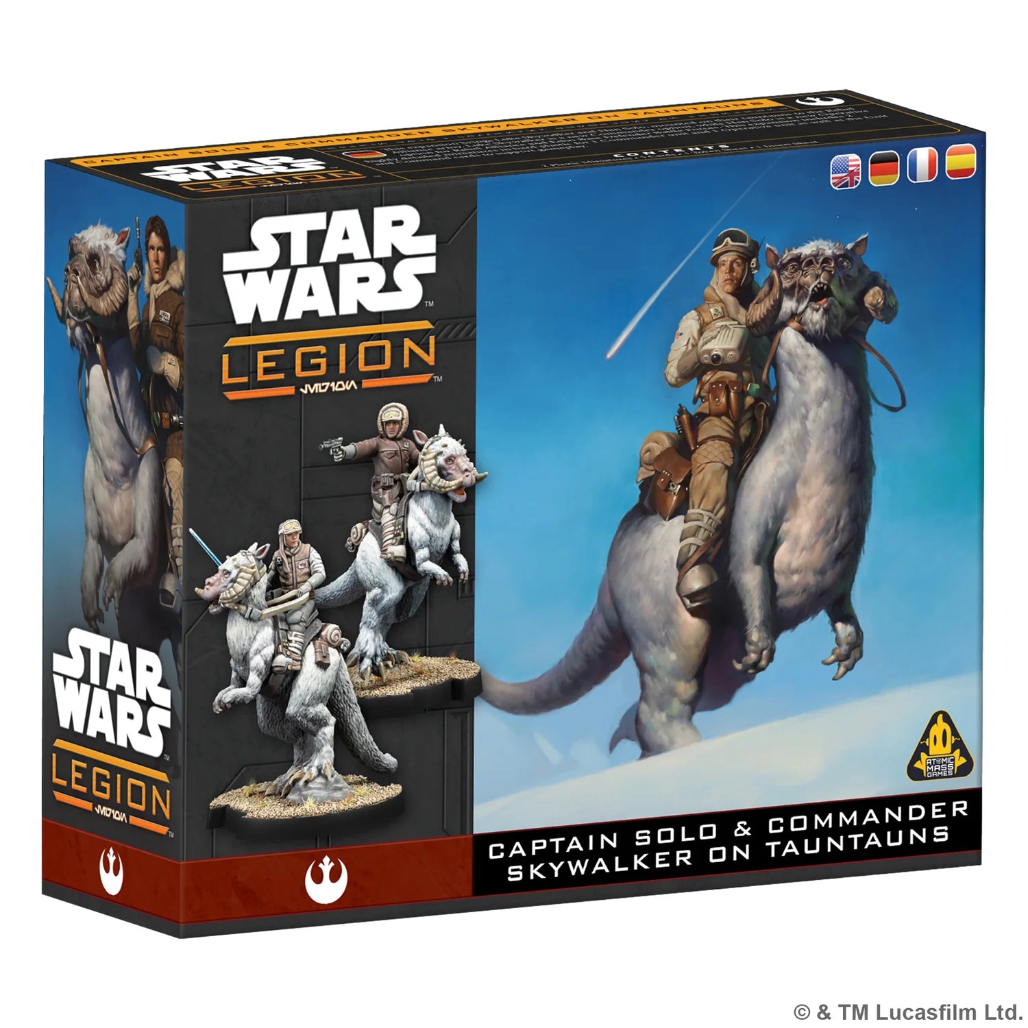 Star Wars Legion- Captain Solo & Commander Skywalker on Tauntauns
