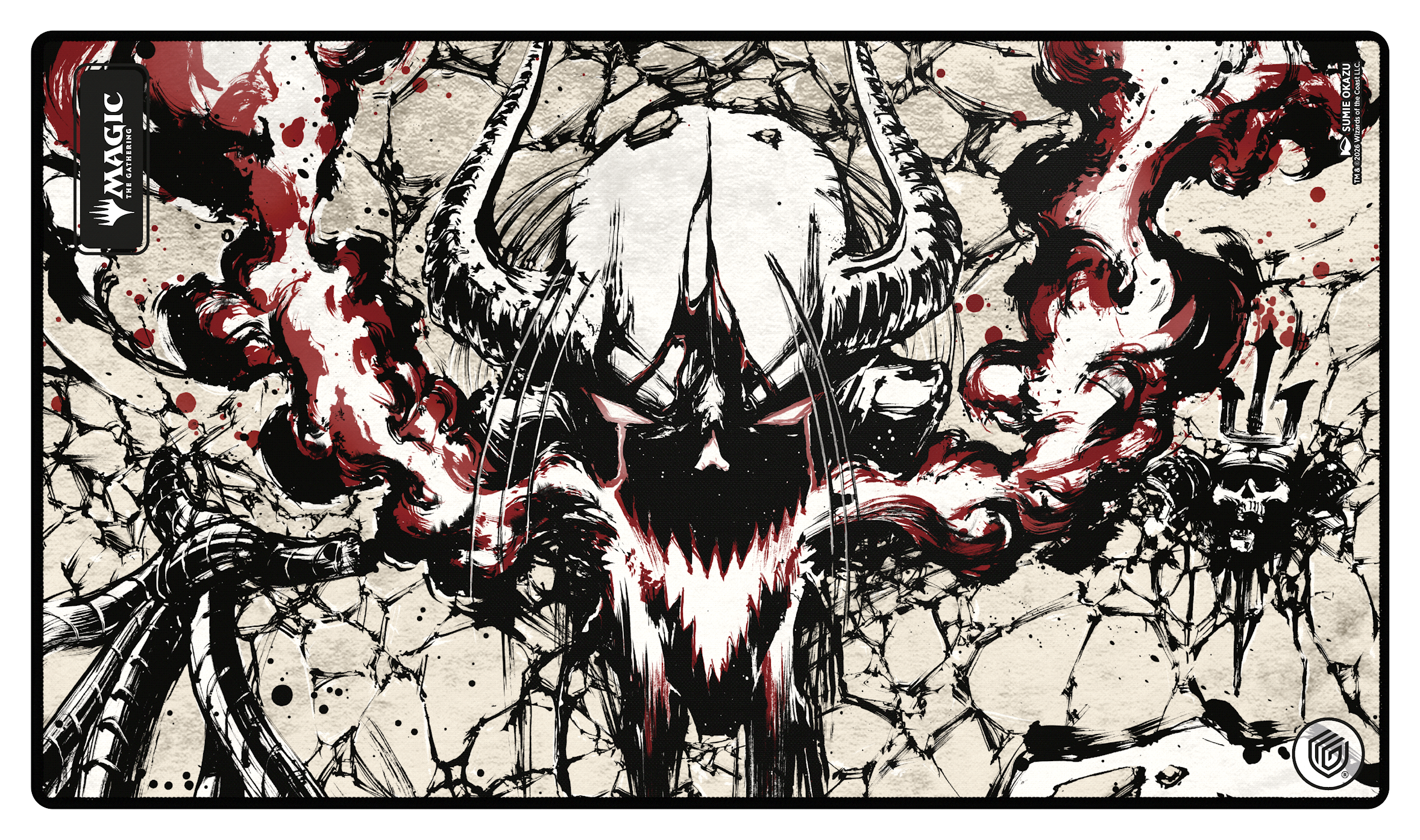 Ultimate Guard: Magic The Gathering: SOS Secrets Of Strixhaven: Play-Mat: Black Mythic (Alternate Art) Vampiric Tutor