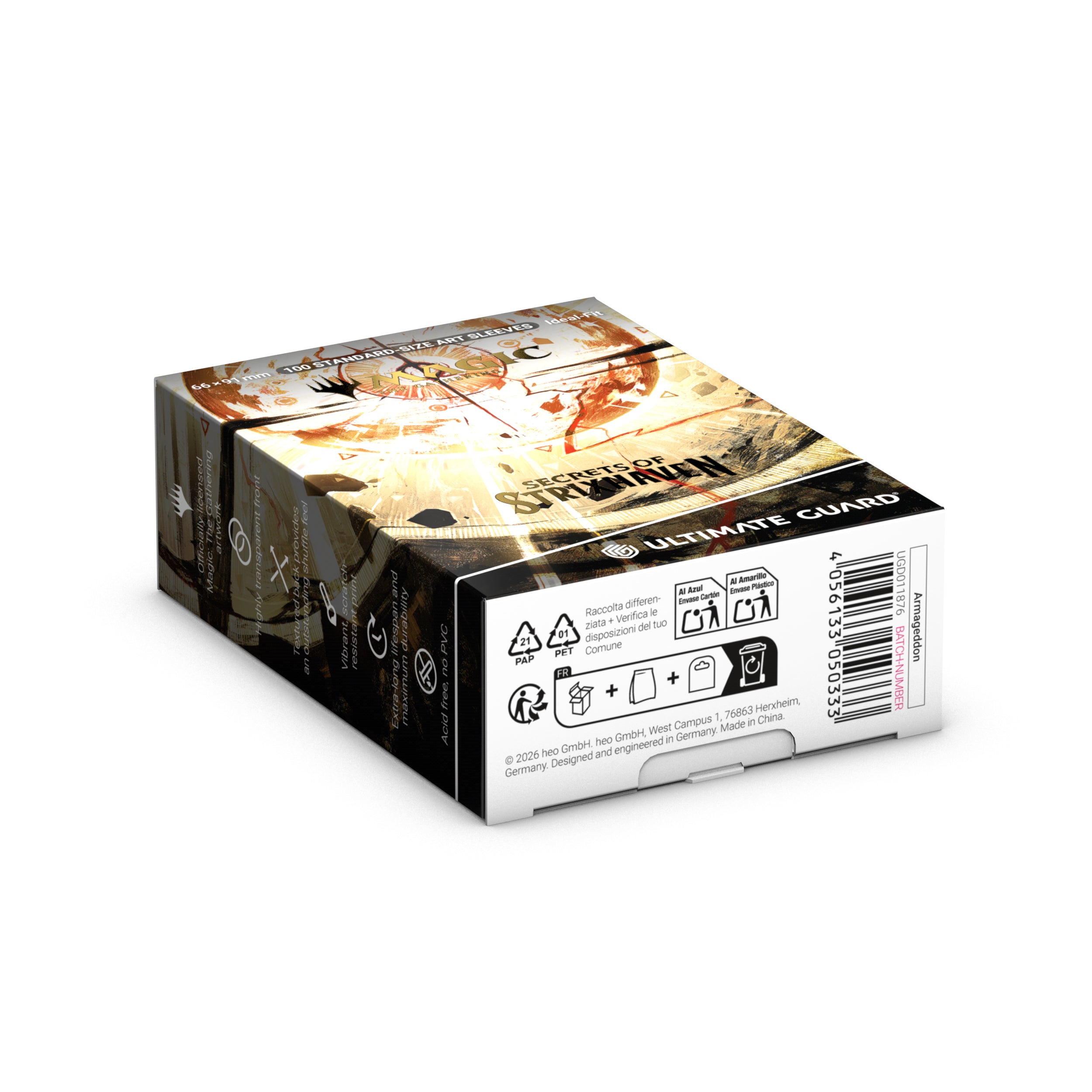 Ultimate Guard: Magic The Gathering: SOS Secrets Of Strixhaven: Art Sleeves: White Mythic (Alternate Art) Box