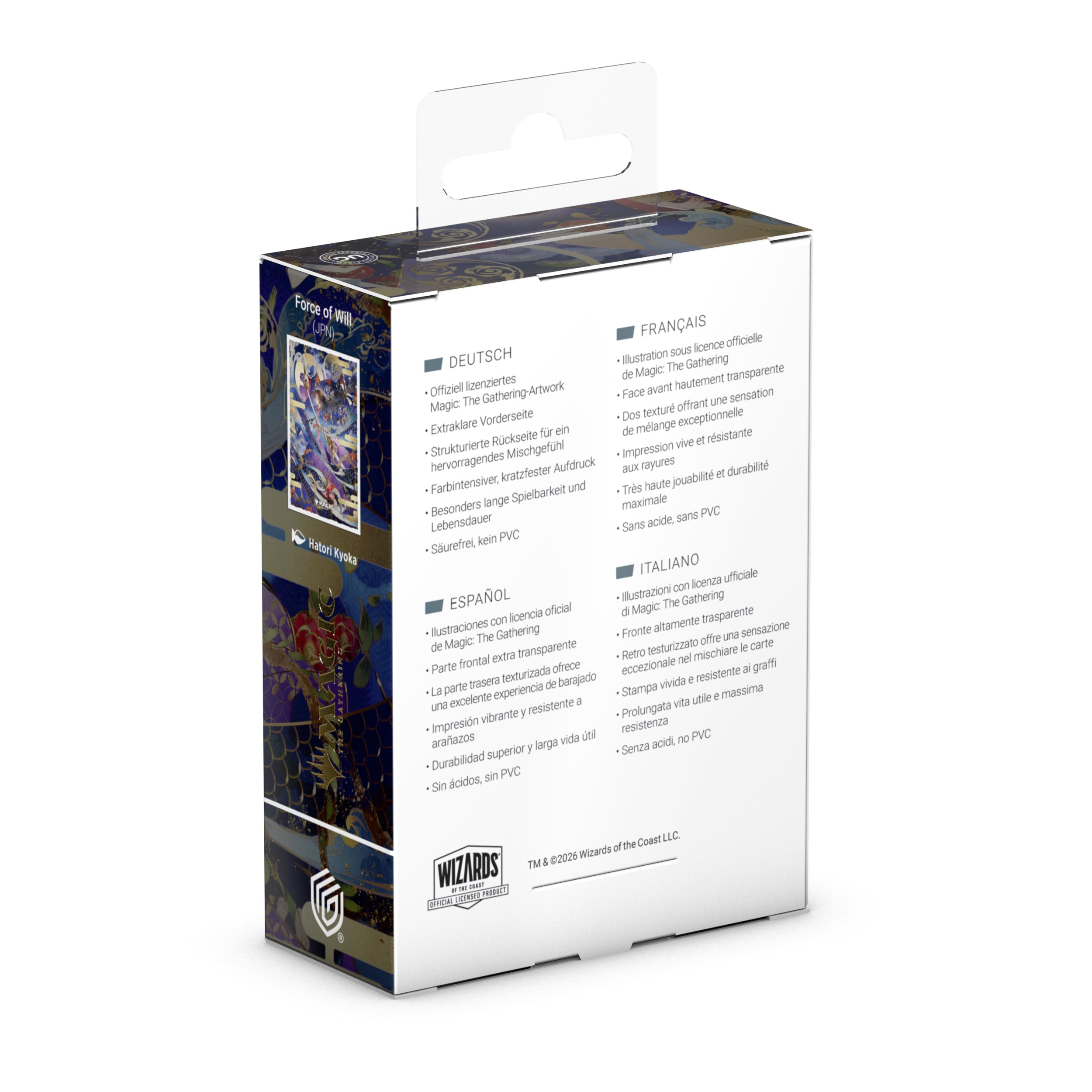Ultimate Guard: Magic The Gathering: SOS Secrets Of Strixhaven: Art Sleeves: Blue Mythic1 (Alternate Art) Box Force Of Will Japan Art