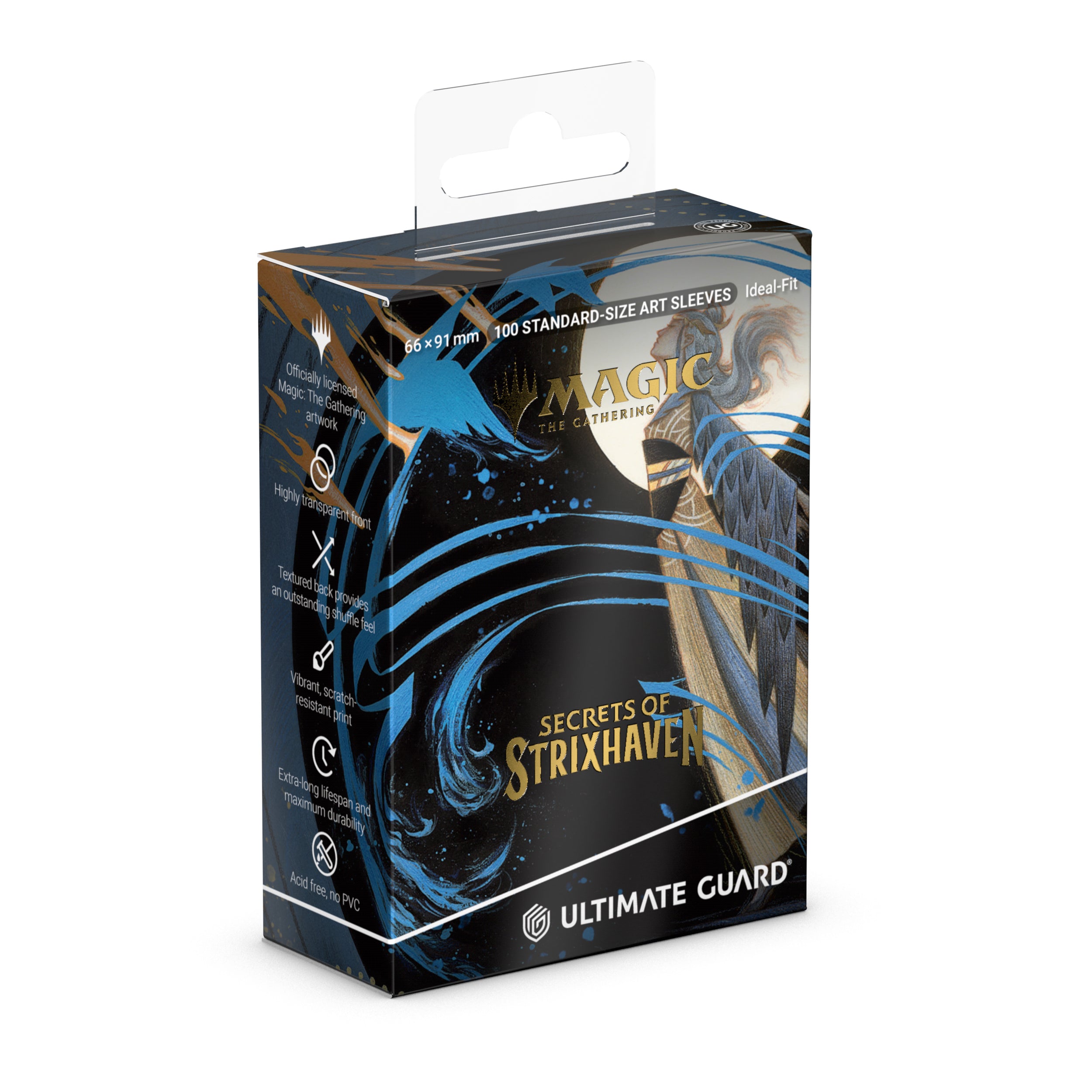Ultimate Guard: Magic The Gathering: SOS Secrets Of Strixhaven: Art Sleeves: Blue Mythic 3 (Alternate Art) Box