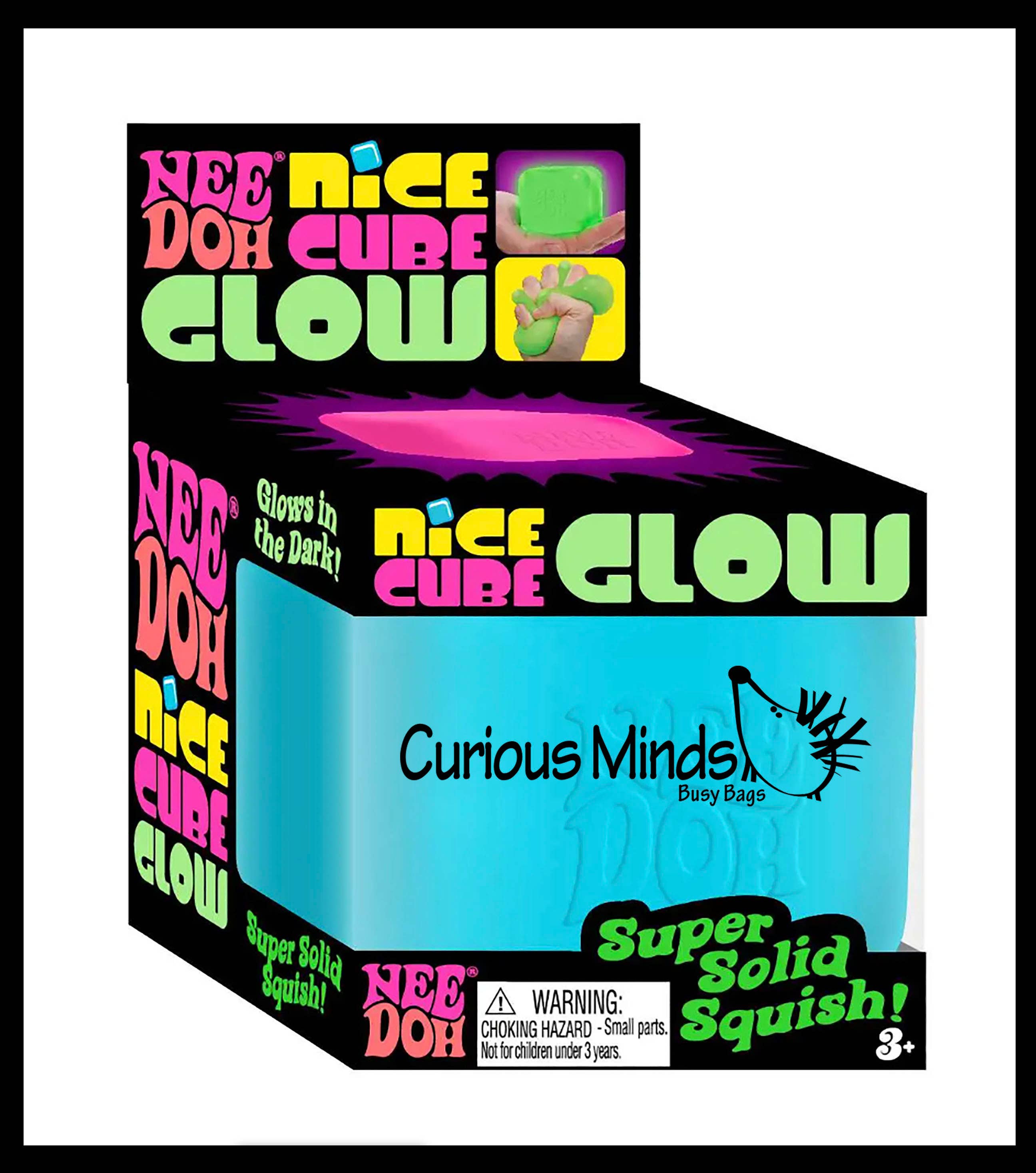 1 GLOW Nee Doh Nice Cube Ice Sugar Ball - Thick Glue/Gel