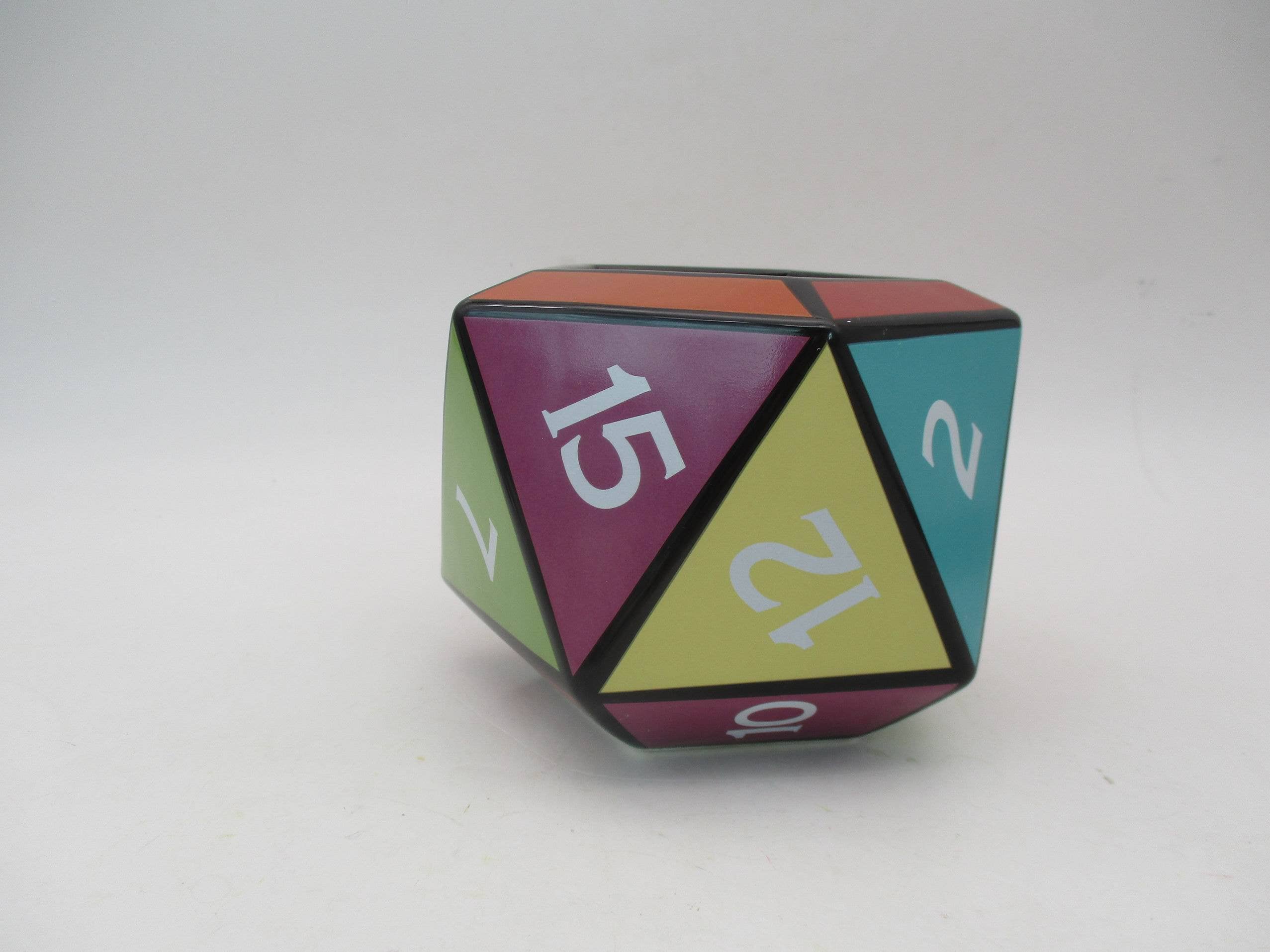 Dungeons & Dragons D20 Die Ceramic 3D Sculpted Mug