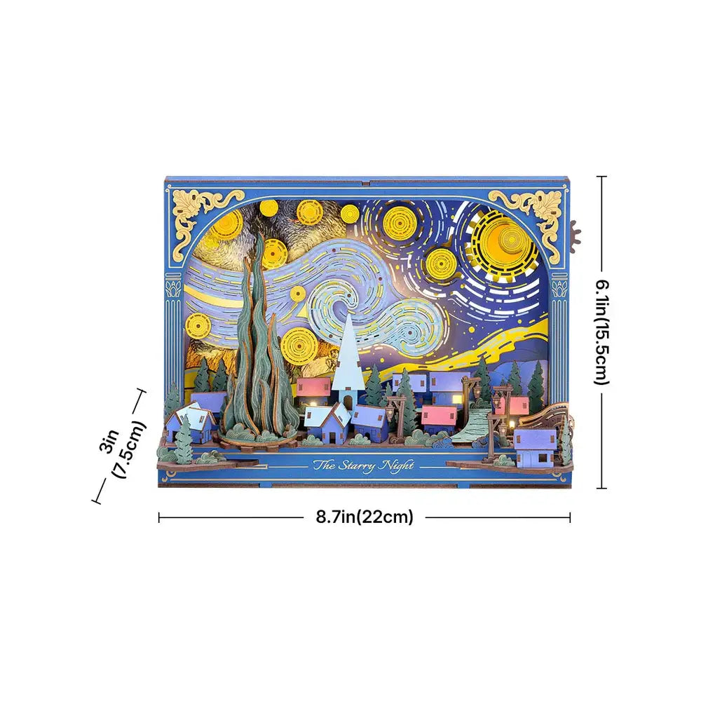 TH003 Rowood The Starry Night Wall Art 3D Wooden Puzzle