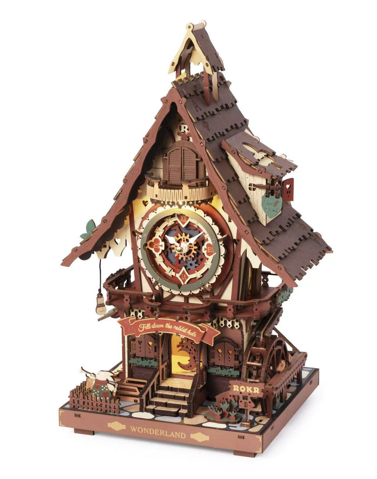 Rokr | Time Art: Cuckoo Clock - Stained Wood - [LC901C]