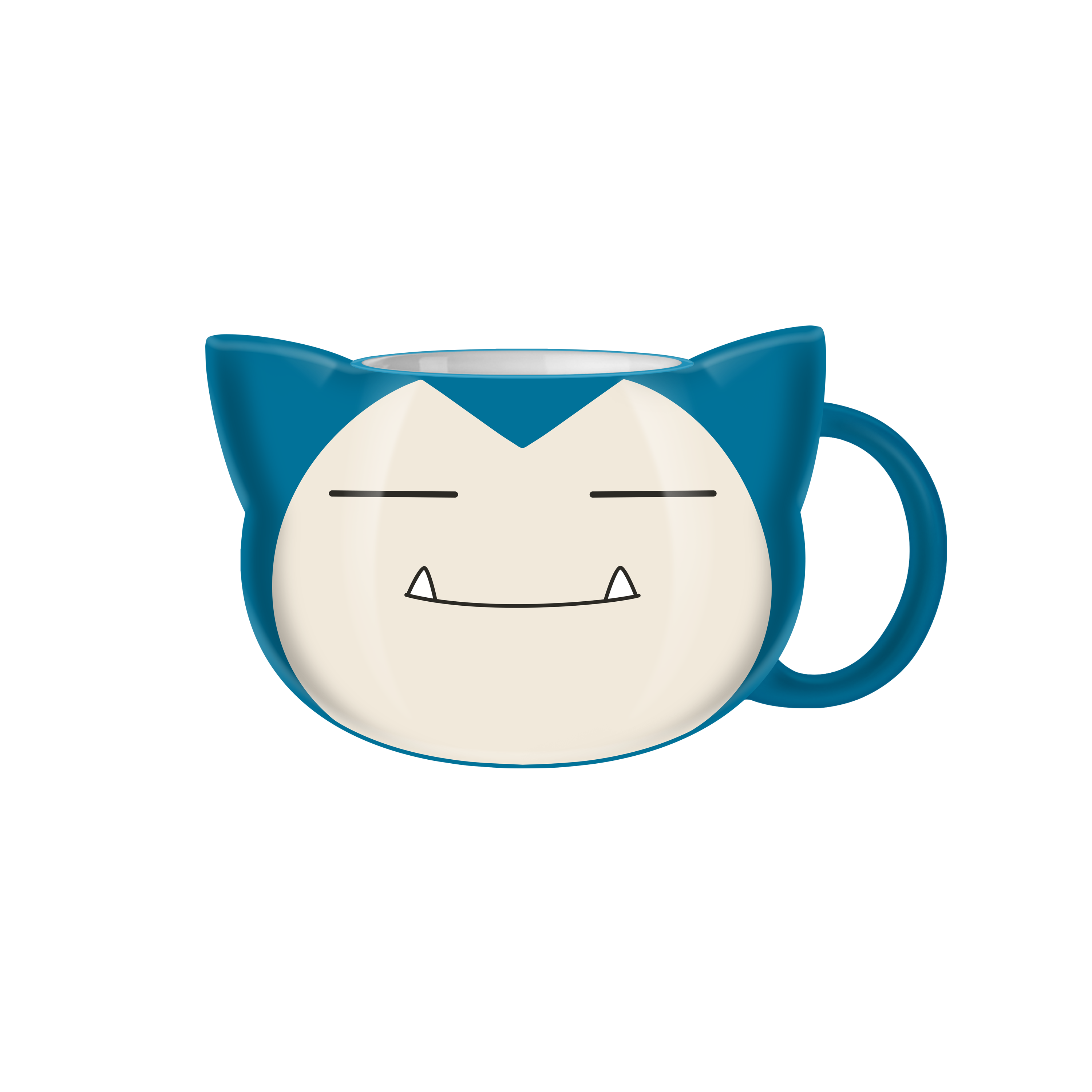 Pokémon Snorlax Face  3D Sculpted Mug