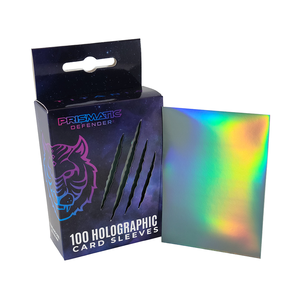 Prismatic Defender: Holographic Card Sleeves - Standard Size - 3 Foil Designs