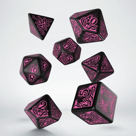 Call of Cthulhu Black & Magenta Dice Set