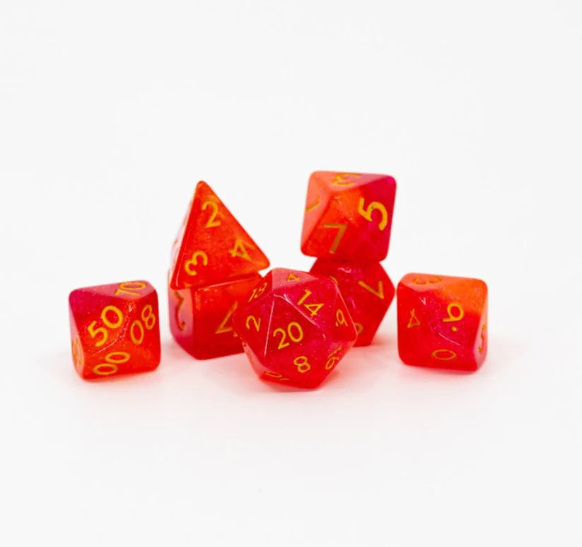 Palabra Curativa | Juego de 7 dados acrílicos