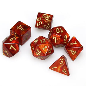 Dice: Chessex Scarab Scarlet/gold