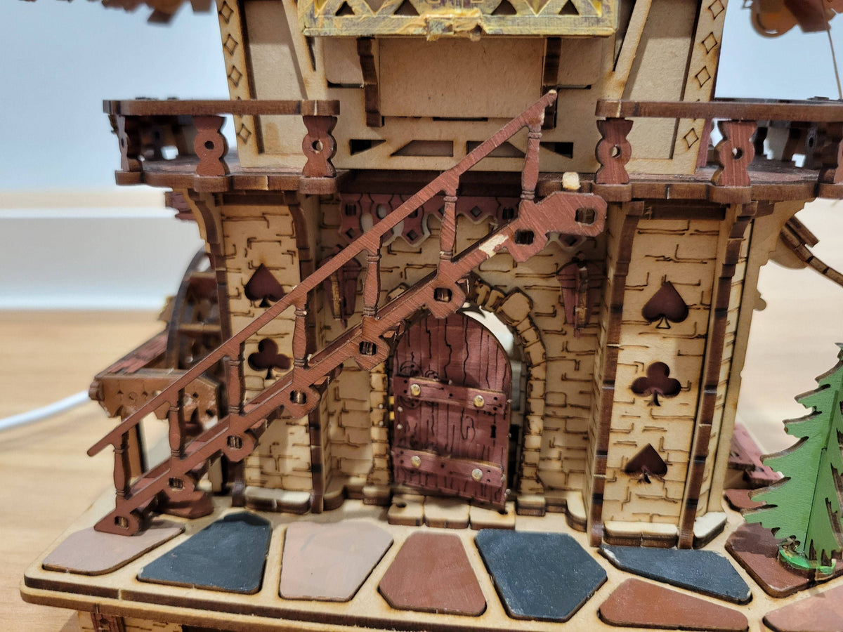 Rokr | Time Art: Cuckoo Clock - Stained Wood - [LC901C]