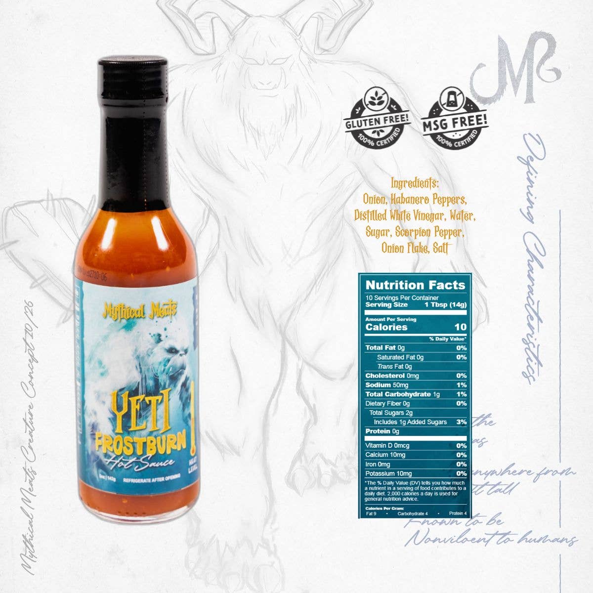 Mythical Meats® Hot Sauces - Case of 6