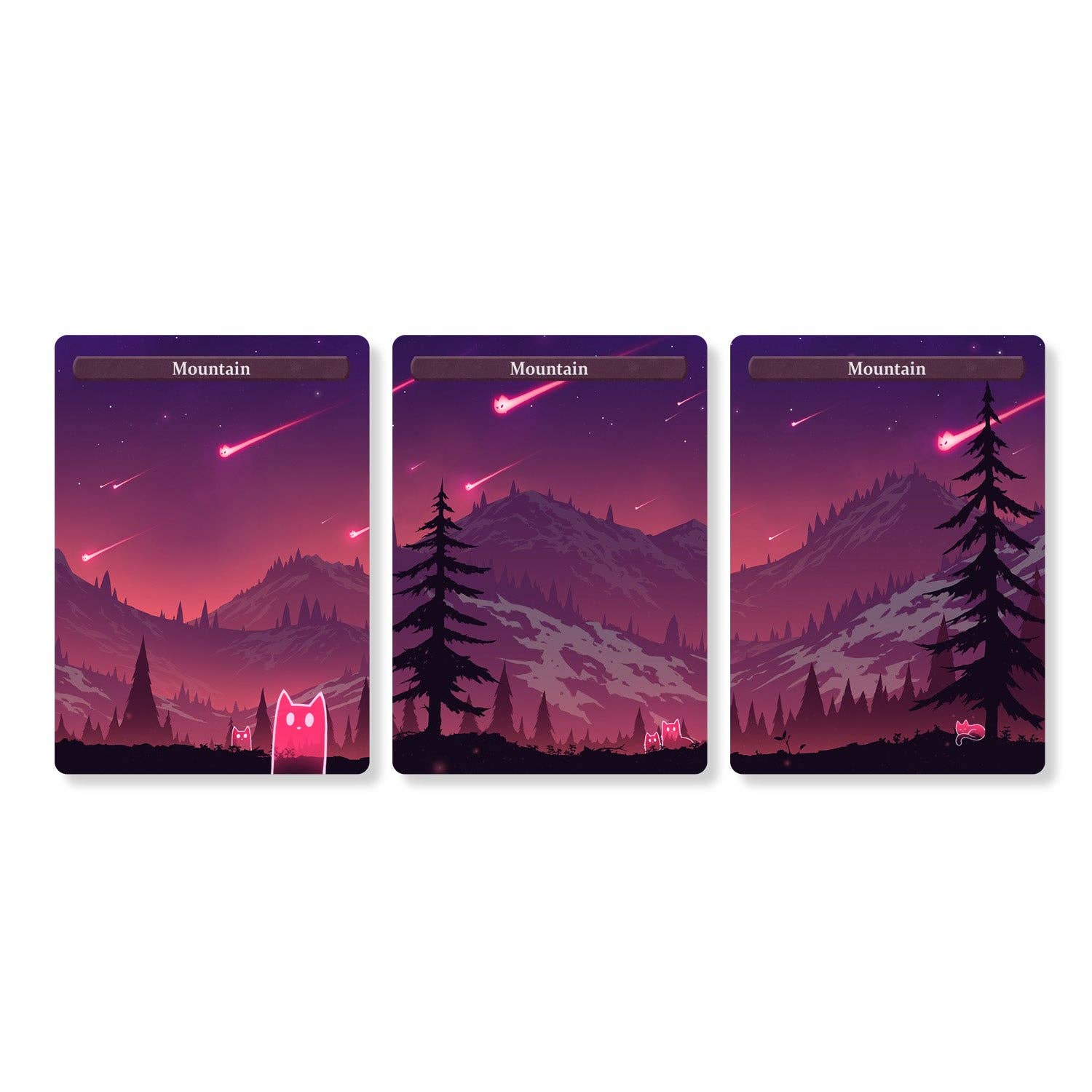 Cavernas y Calicos Mana Cats Mountain - Conjunto de representación de tierras