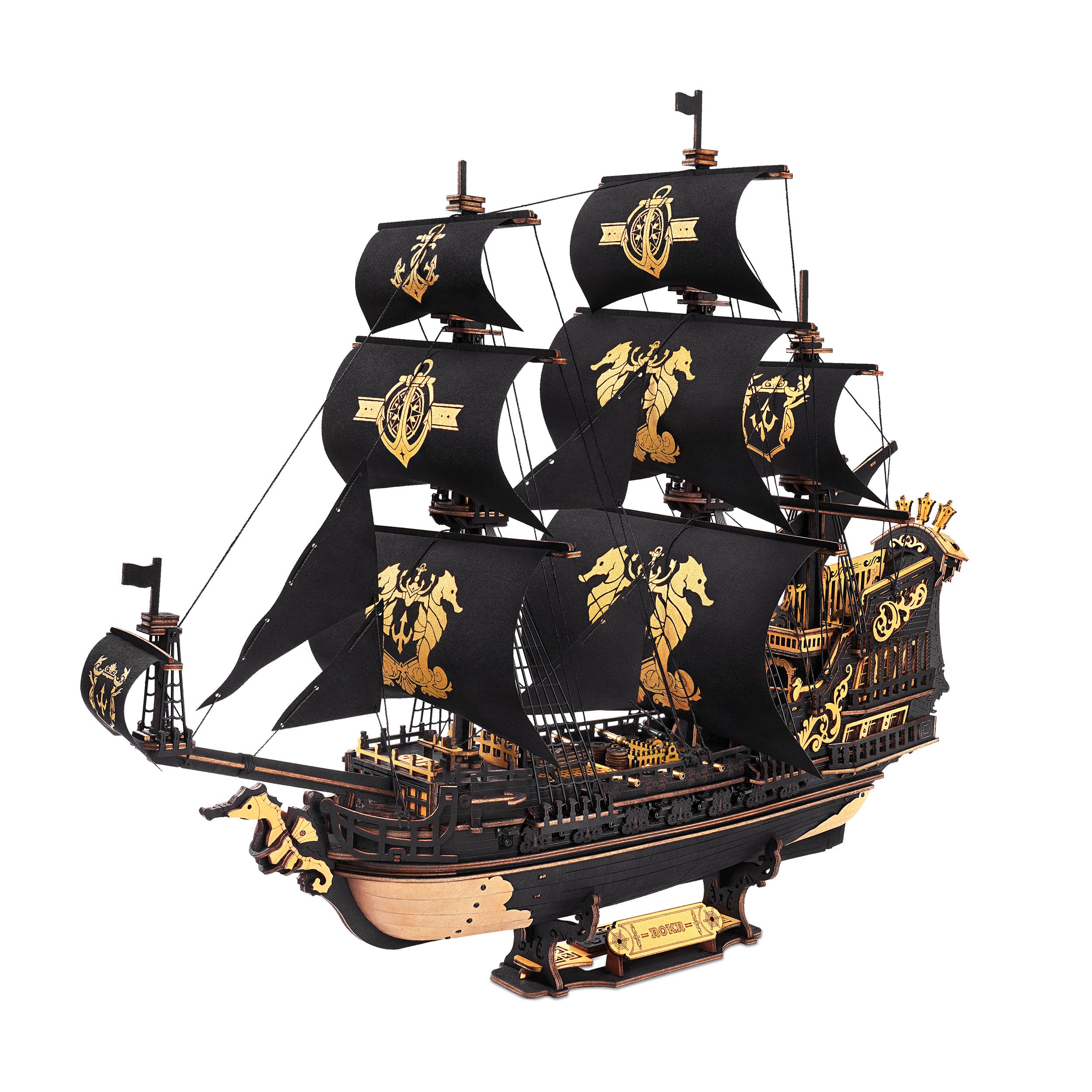 MCB02 ROKR The Seahorse Barque 3D Wooden Puzzle
