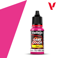 Vallejo "Fluorescent Magenta" Fluo Paint Game Color