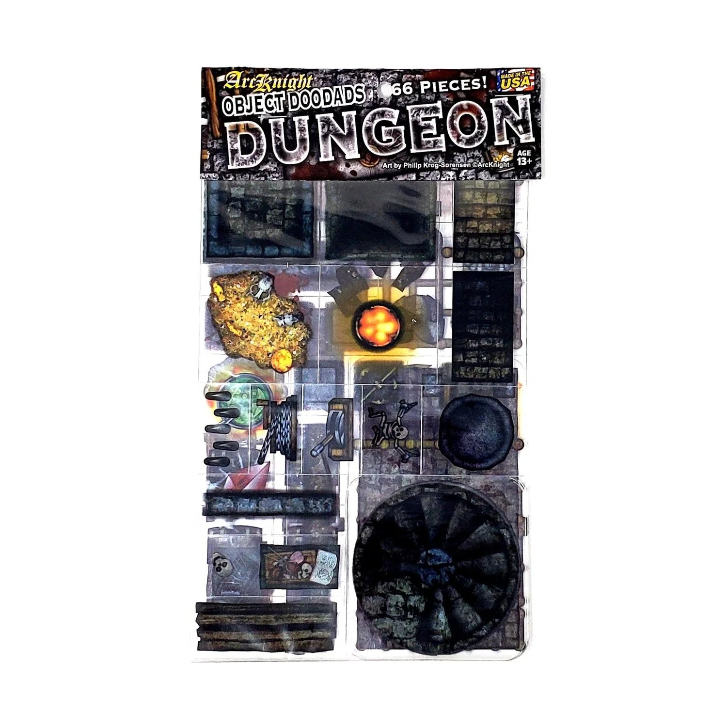 ArcKnight: Dungeon - Roleplaying Objects - 66 Pieces
