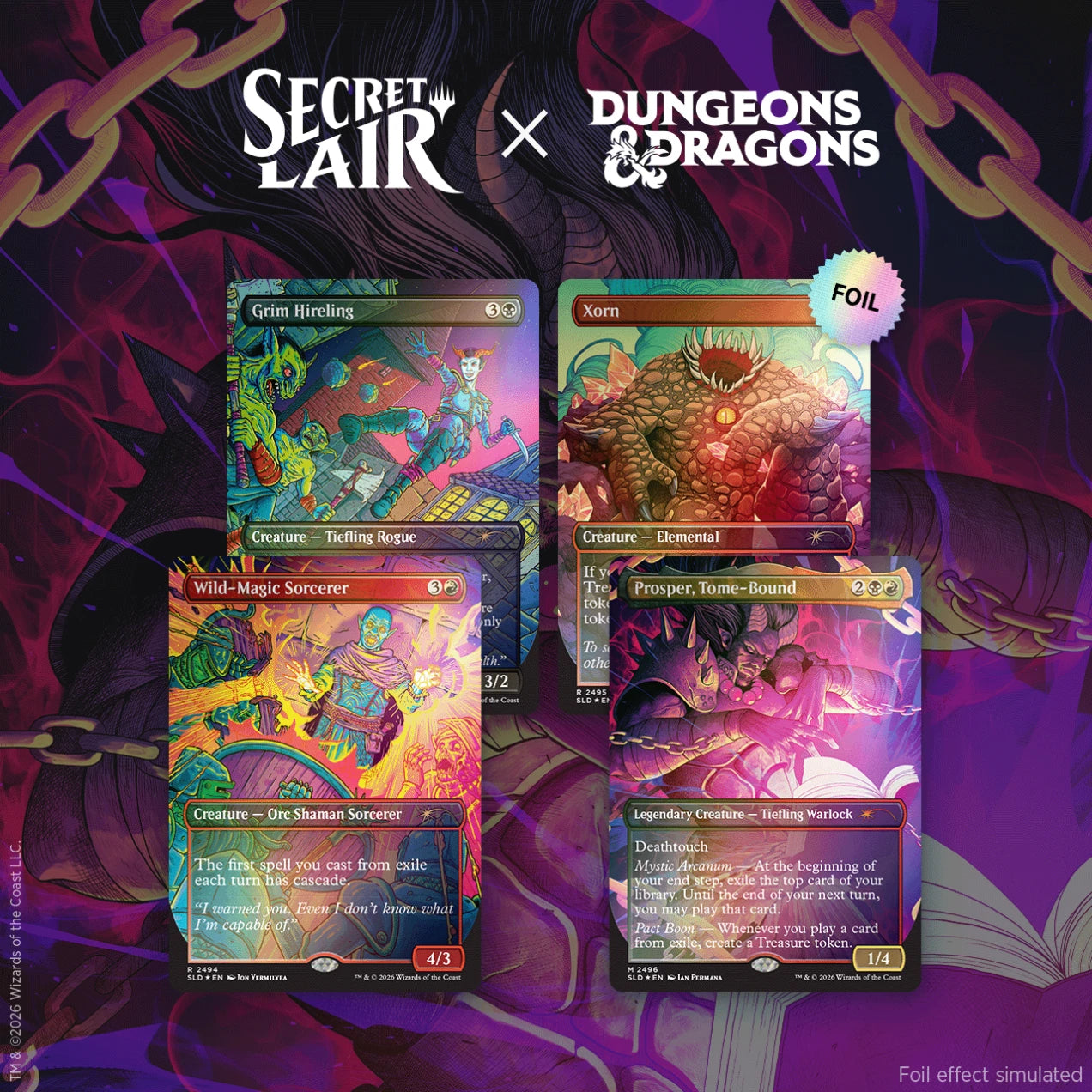 Magic the Gathering: Secret Lair Drop Series - Shadows Over Baulder's Gate - FOIL
