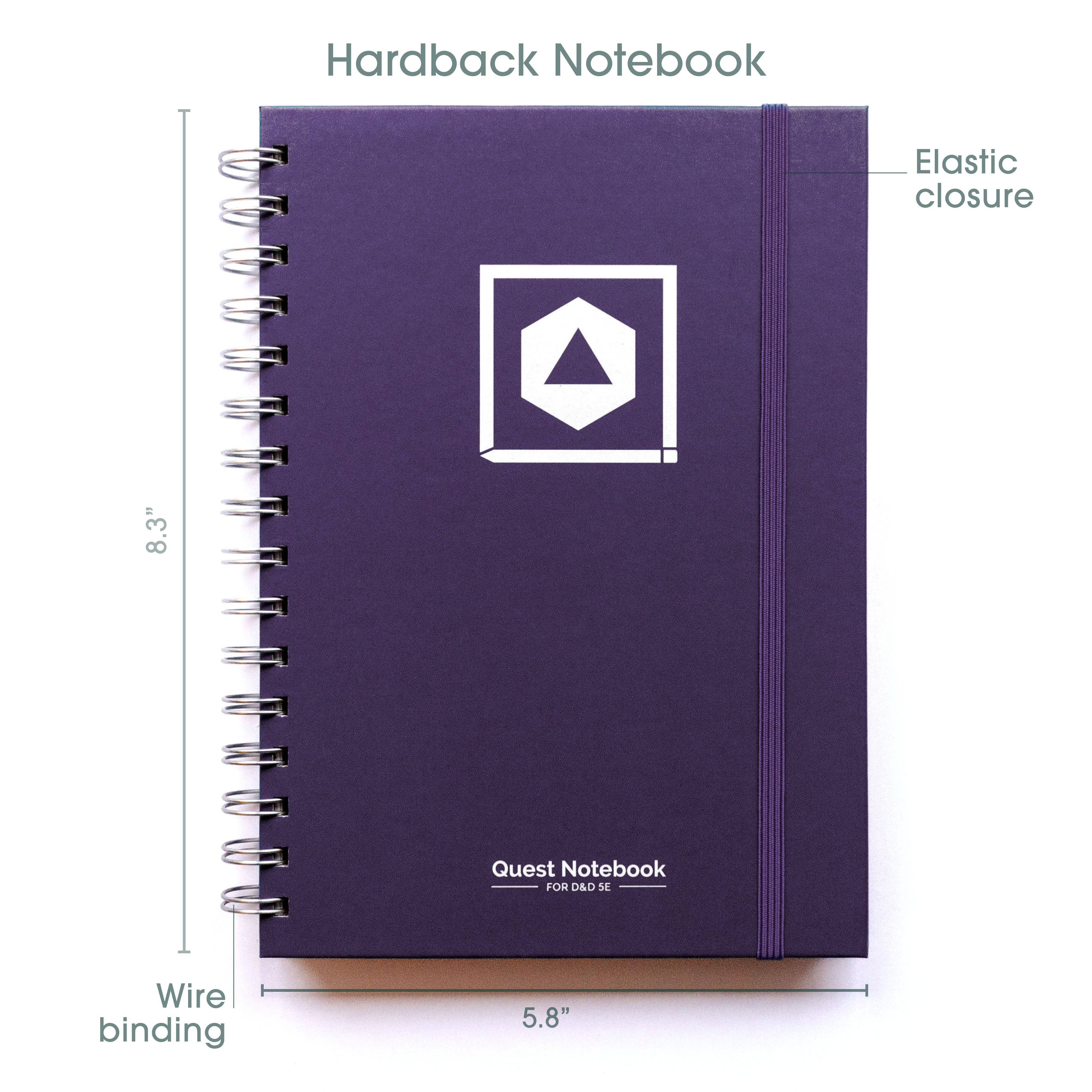 D&D Character Quest Notebook - Mystic Purple