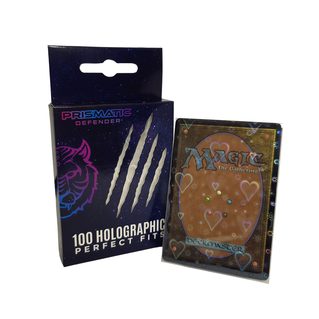 Prismatic Defender: Holographic Perfect Fit Sleeves - Standard Size - 5 Foil Designs