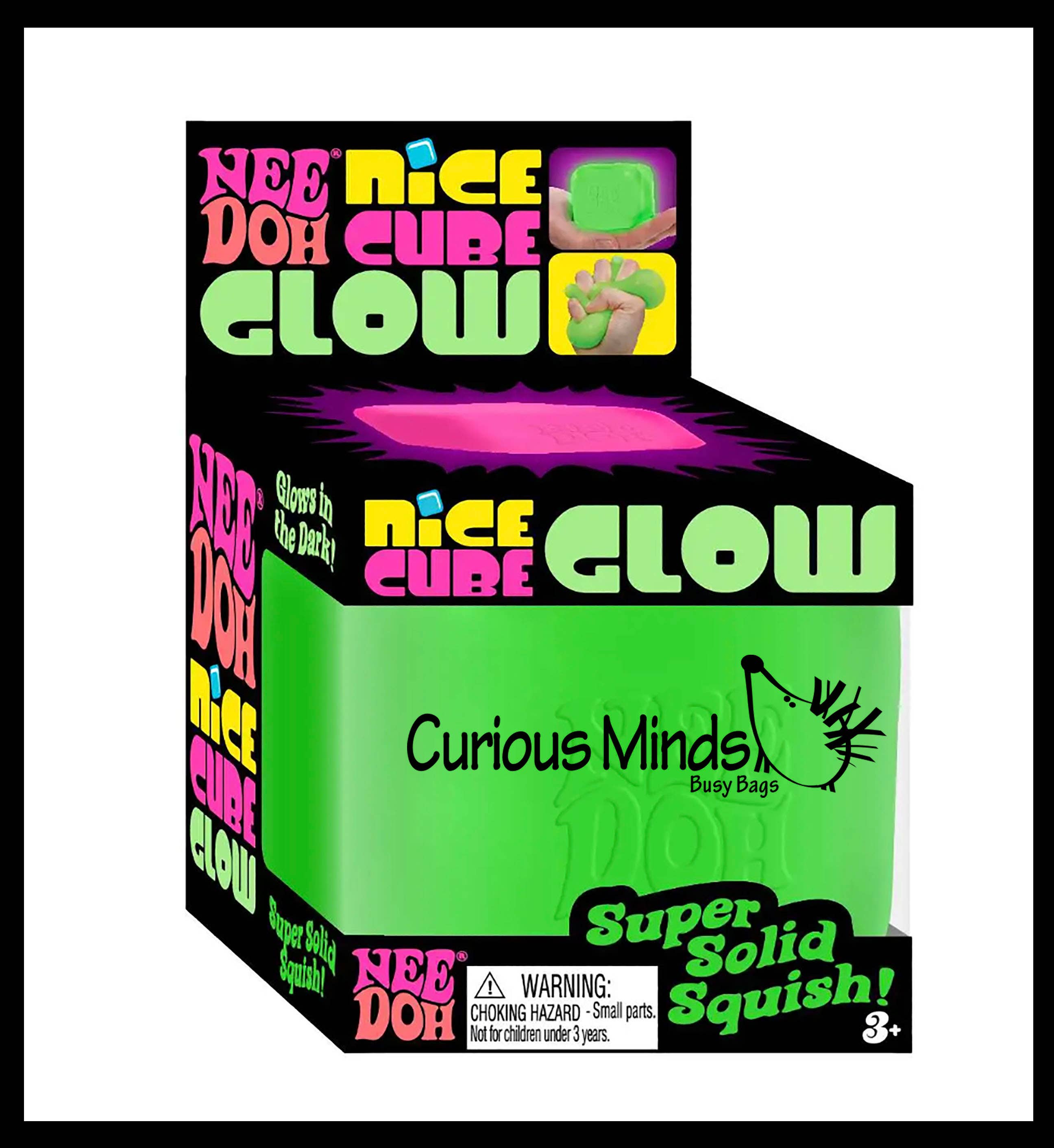 1 GLOW Nee Doh Nice Cube Ice Sugar Ball - Thick Glue/Gel