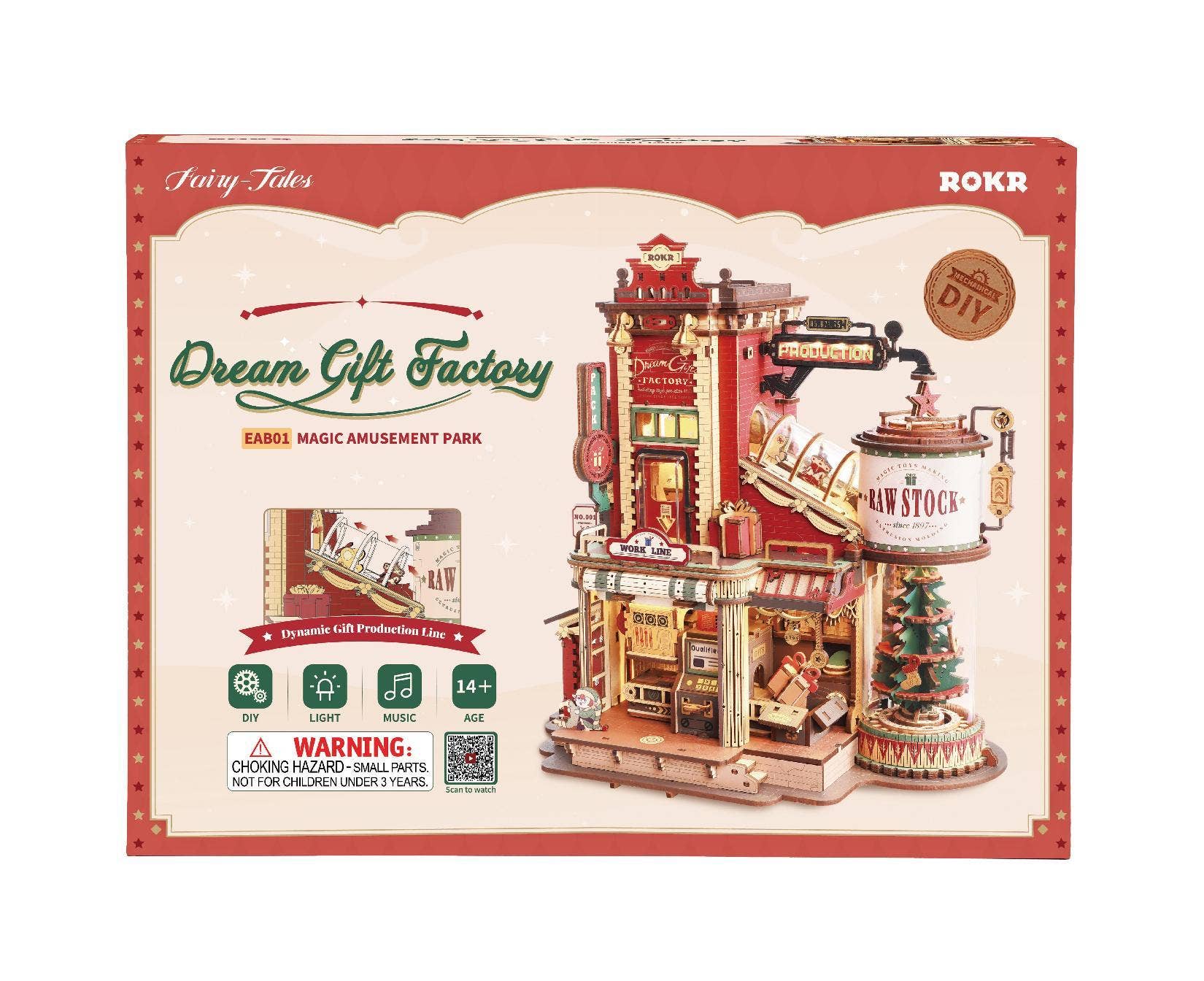EAB01 ROKR Dream Gift Factory Wooden Music Box