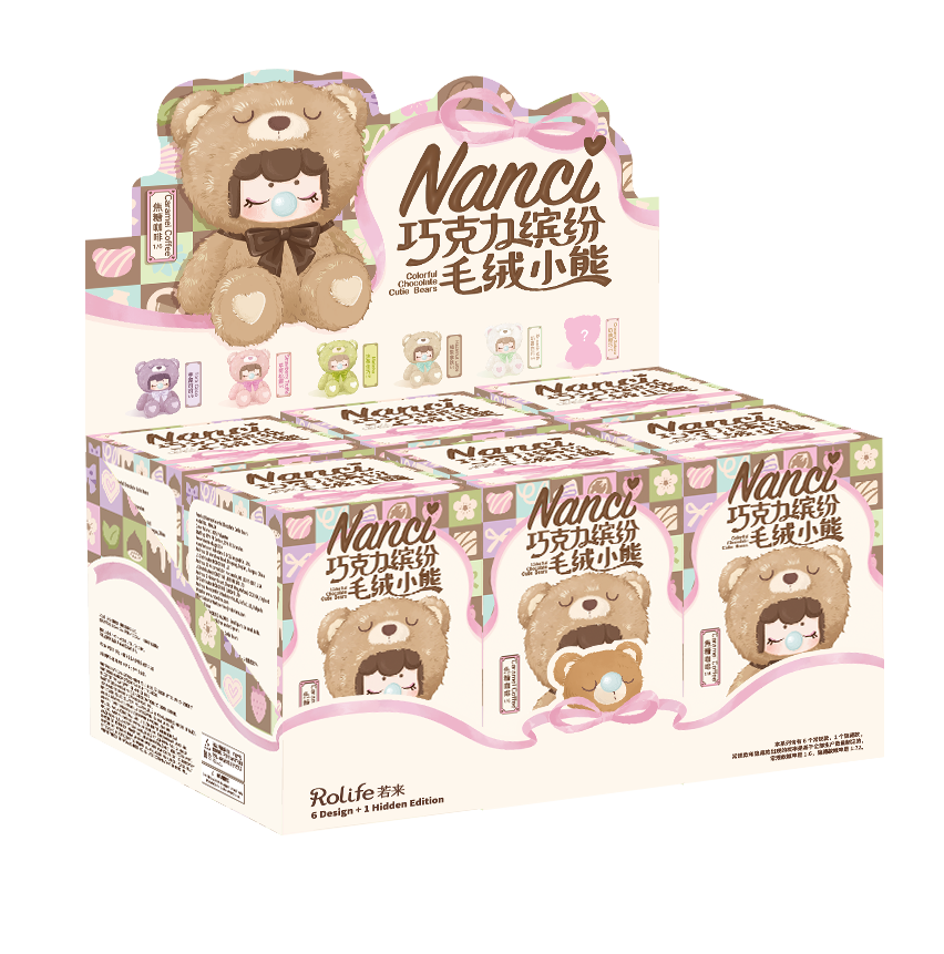 MNAXX Nanci Colorful Chocolate Cutie Bears (PDQ of 6)