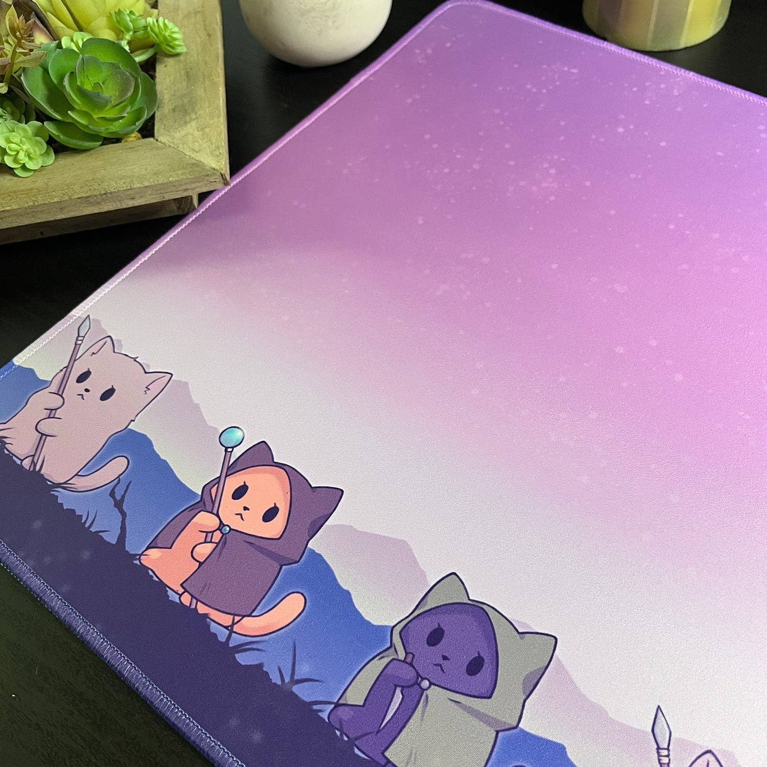 Caverns & Calicos Mana Cats Snow Cats Playmat